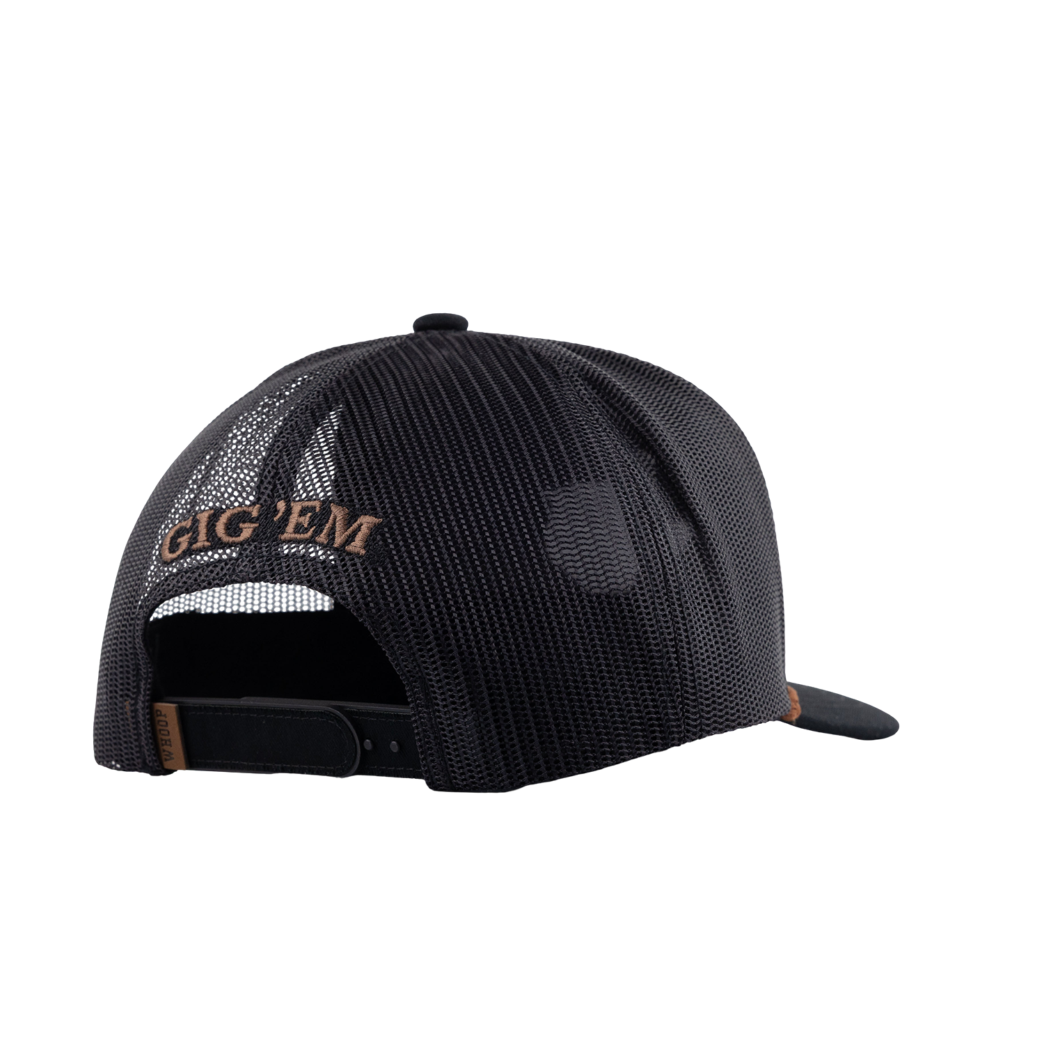 Texas A&M Hooey Lonestar Leather Patch Rope Cap - Black
