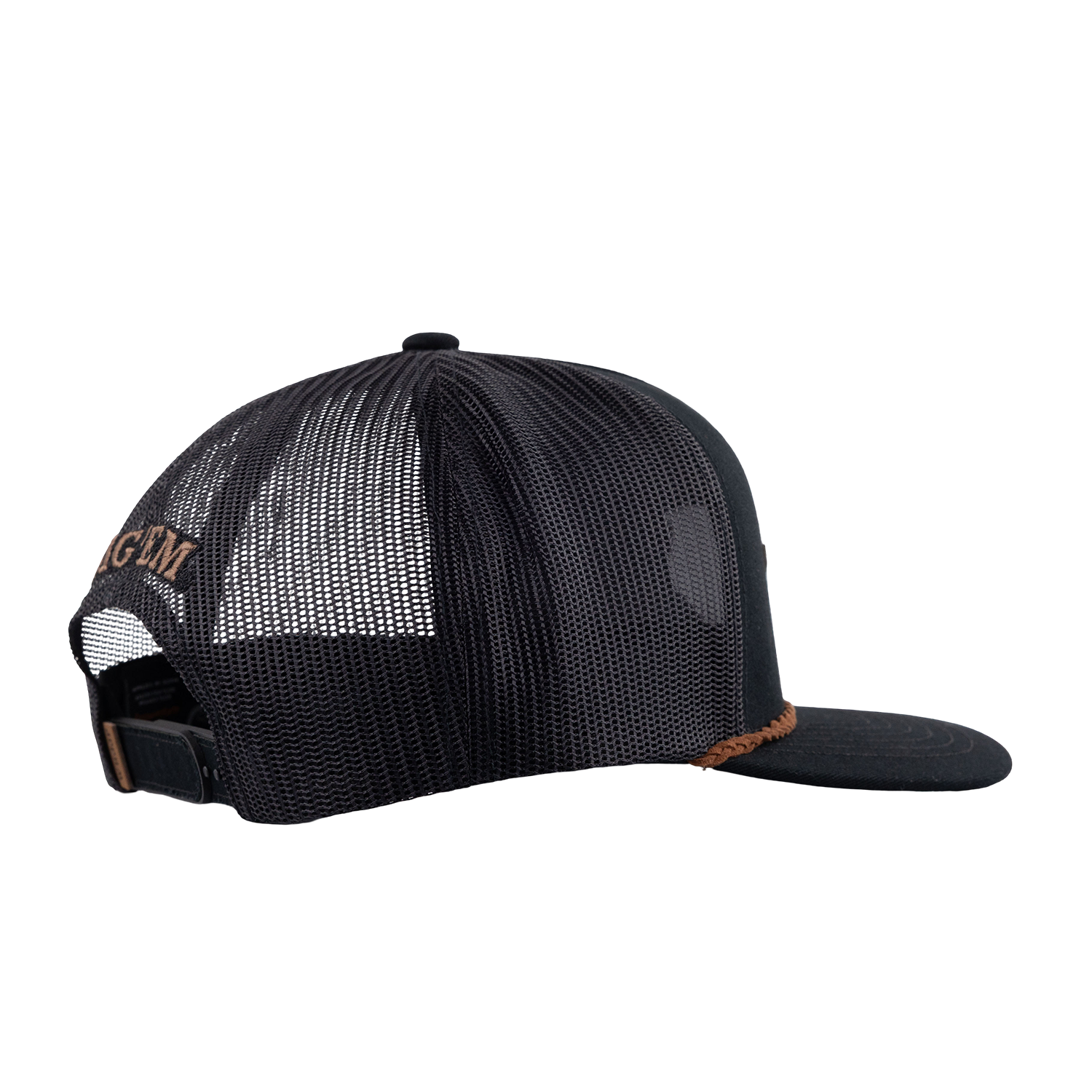 Texas A&M Hooey Lonestar Leather Patch Rope Cap - Black