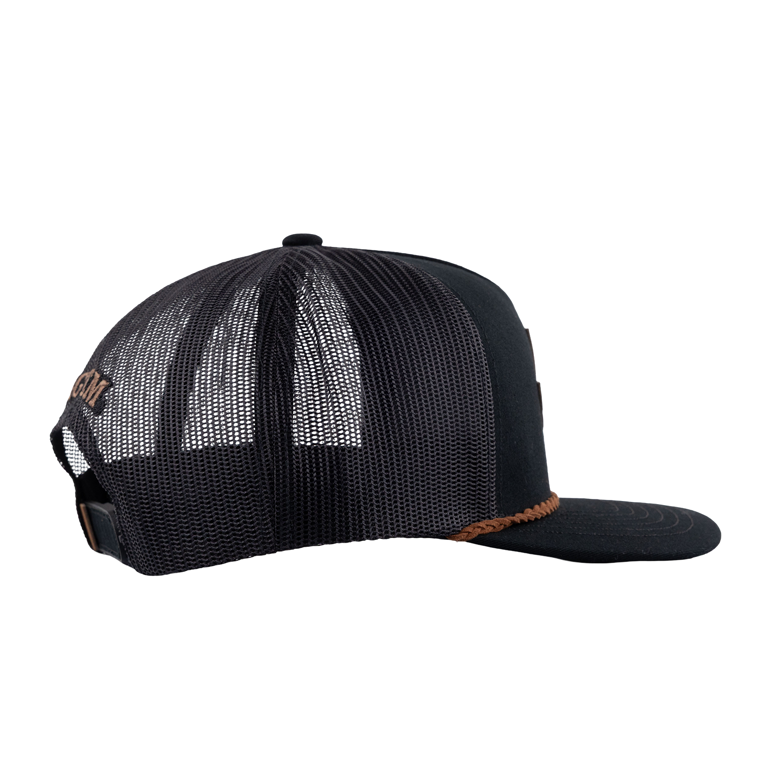 Texas A&M Hooey Lonestar Leather Patch Rope Cap - Black
