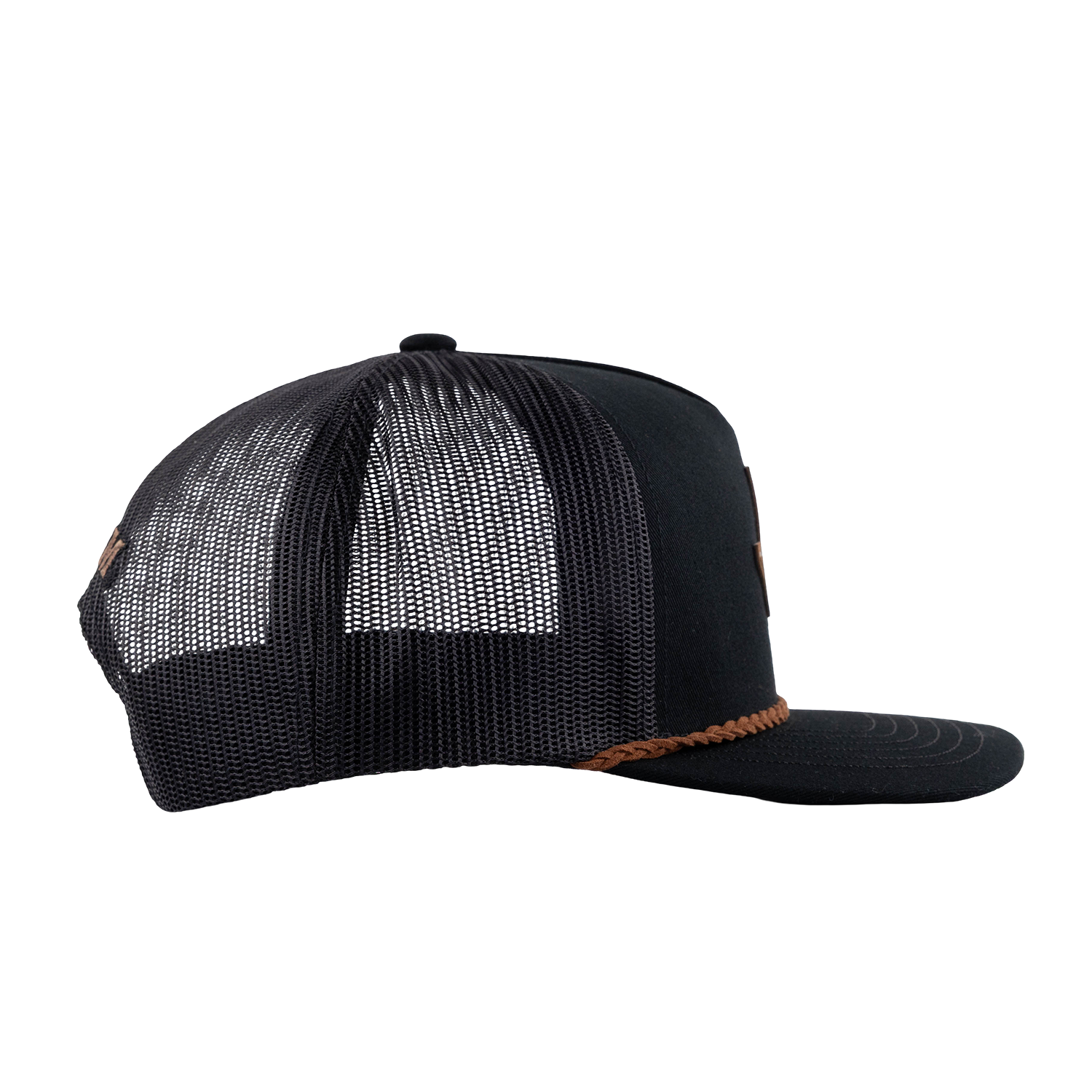 Texas A&M Hooey Lonestar Leather Patch Rope Cap - Black