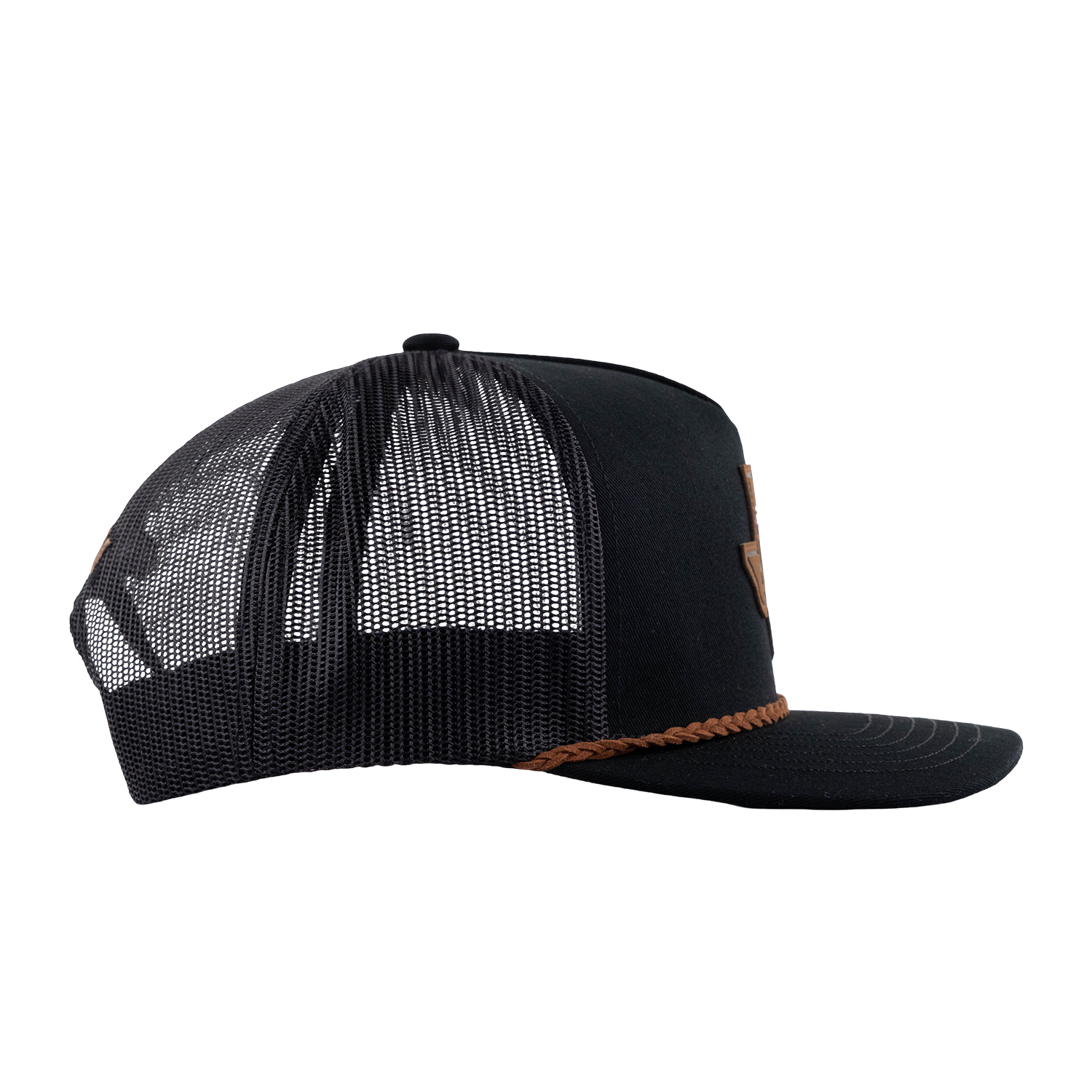 Texas A&M Hooey Lonestar Leather Patch Rope Cap - Black