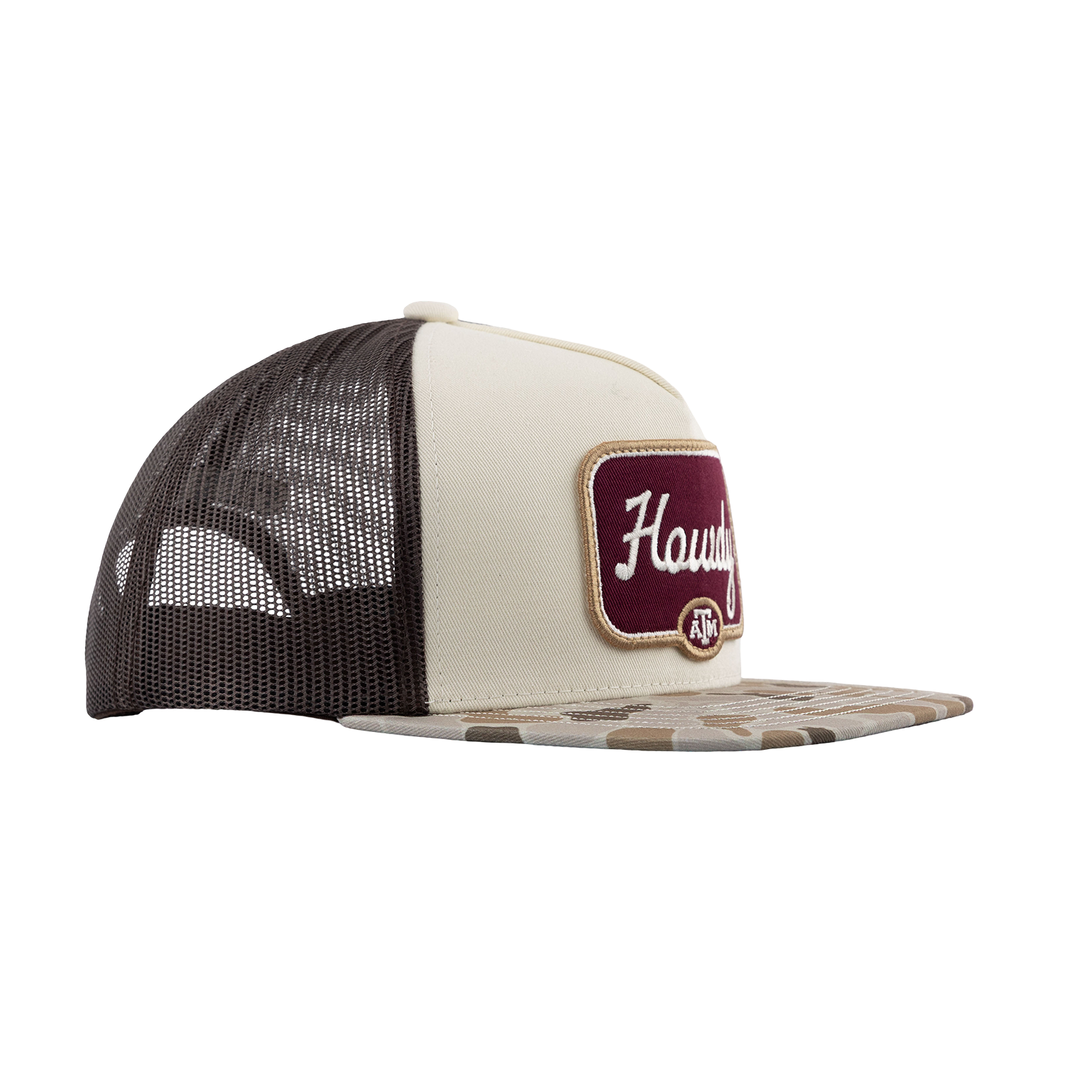 Howdy Hooey Patch Camo Cap - Beige