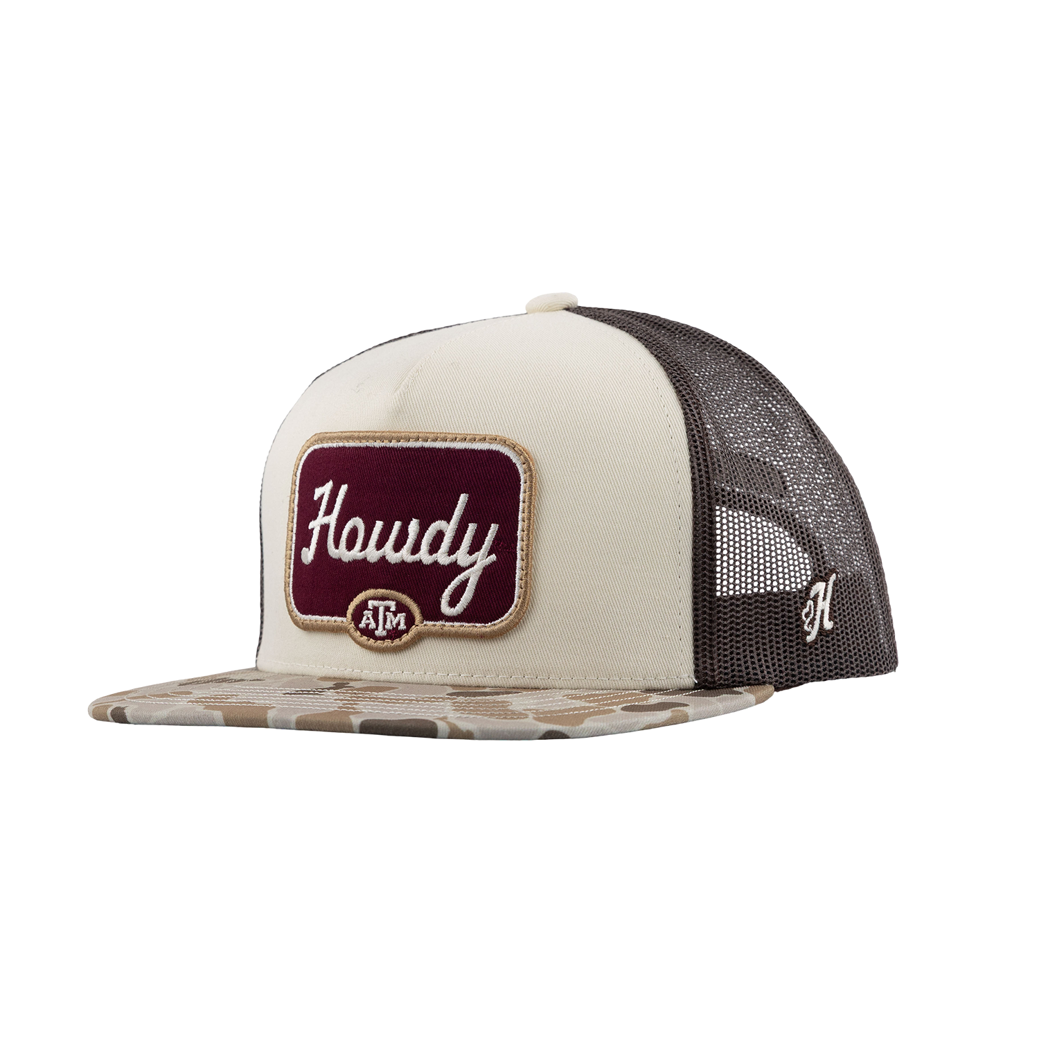 Howdy Hooey Patch Camo Cap - Beige