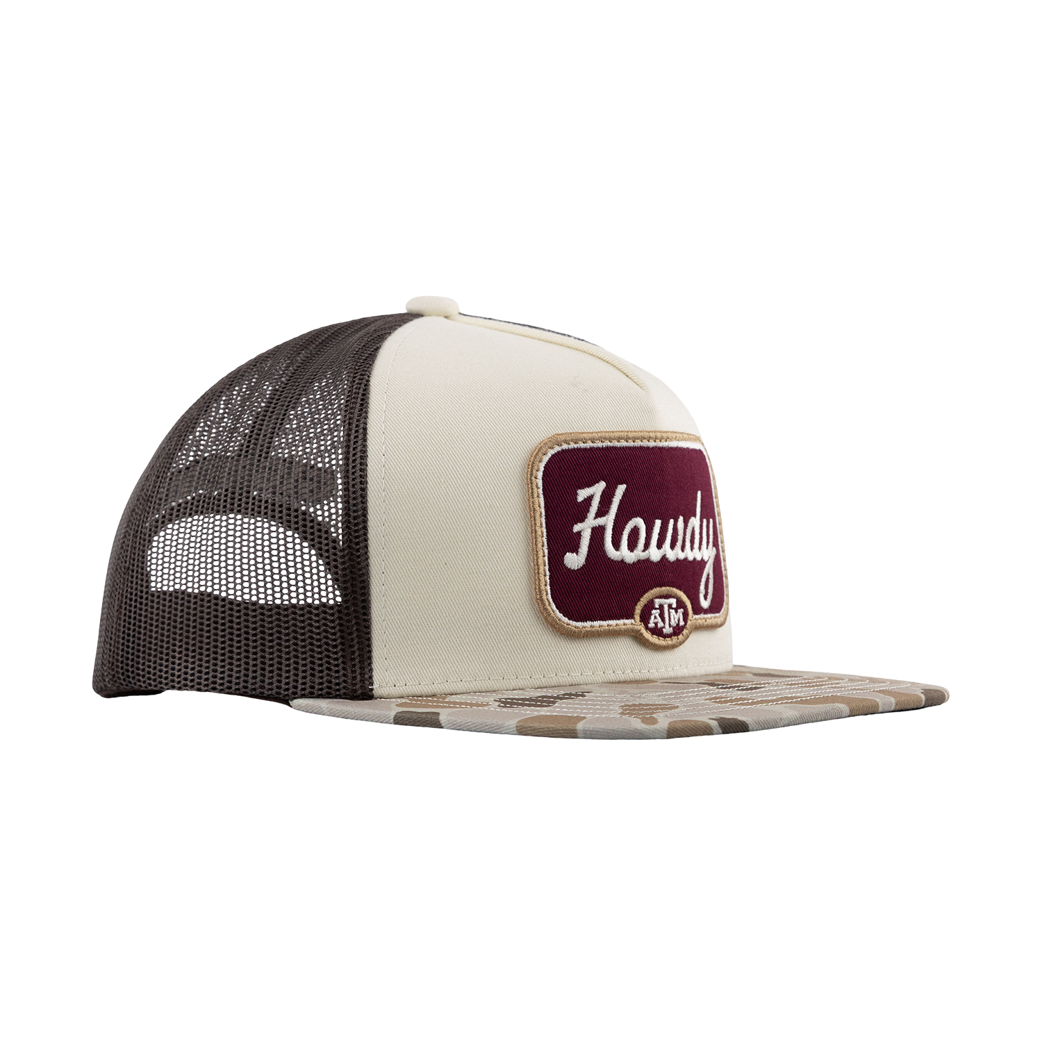 Howdy Hooey Patch Camo Cap - Beige