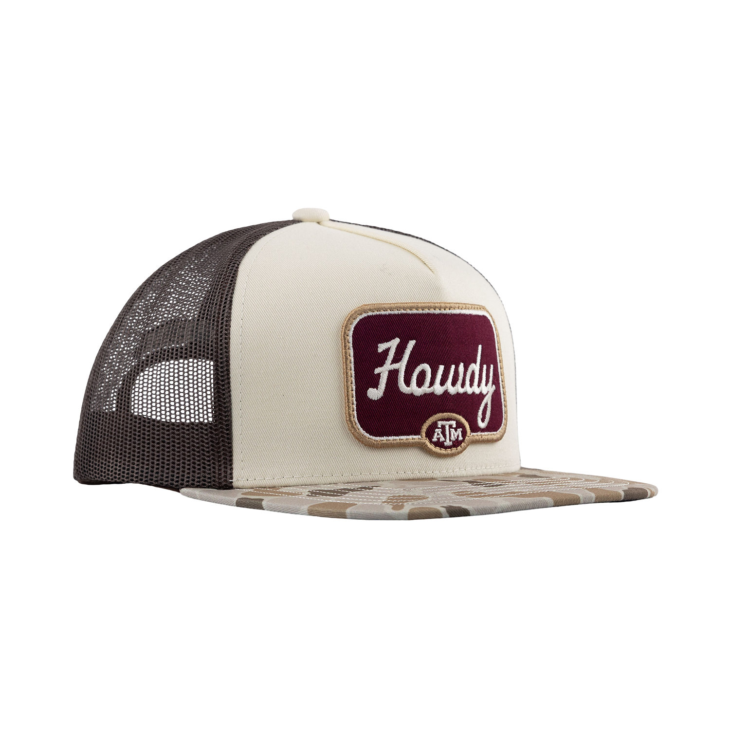Howdy Hooey Patch Camo Cap - Beige