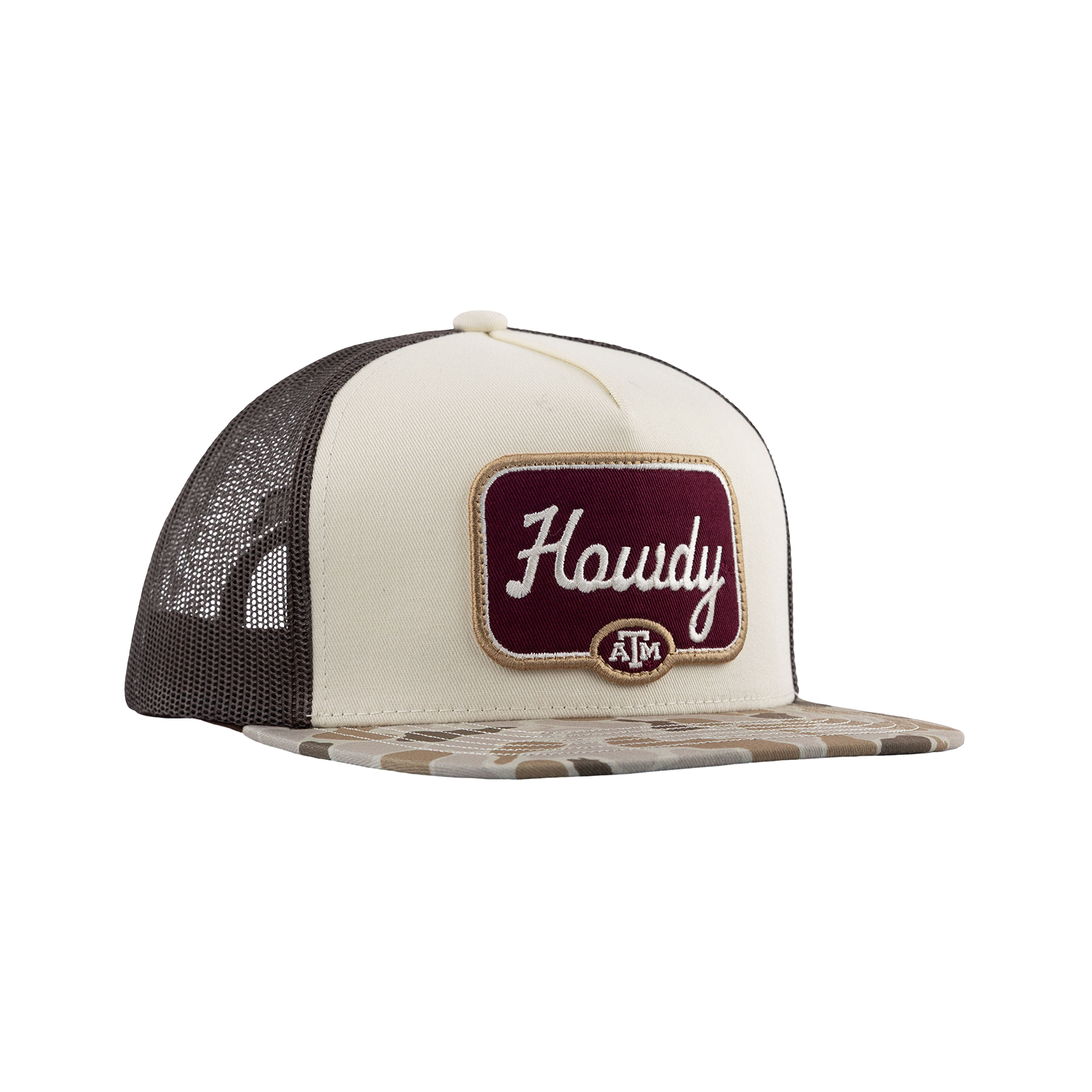 Howdy Hooey Patch Camo Cap - Beige