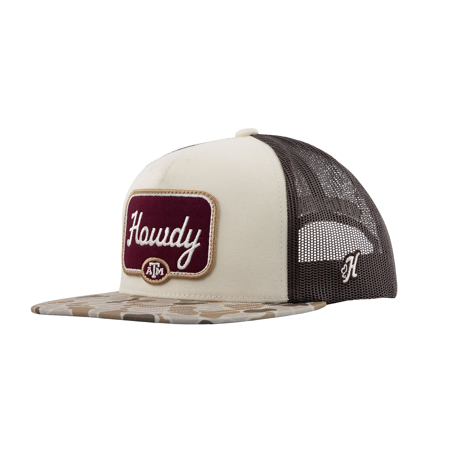 Howdy Hooey Patch Camo Cap - Beige