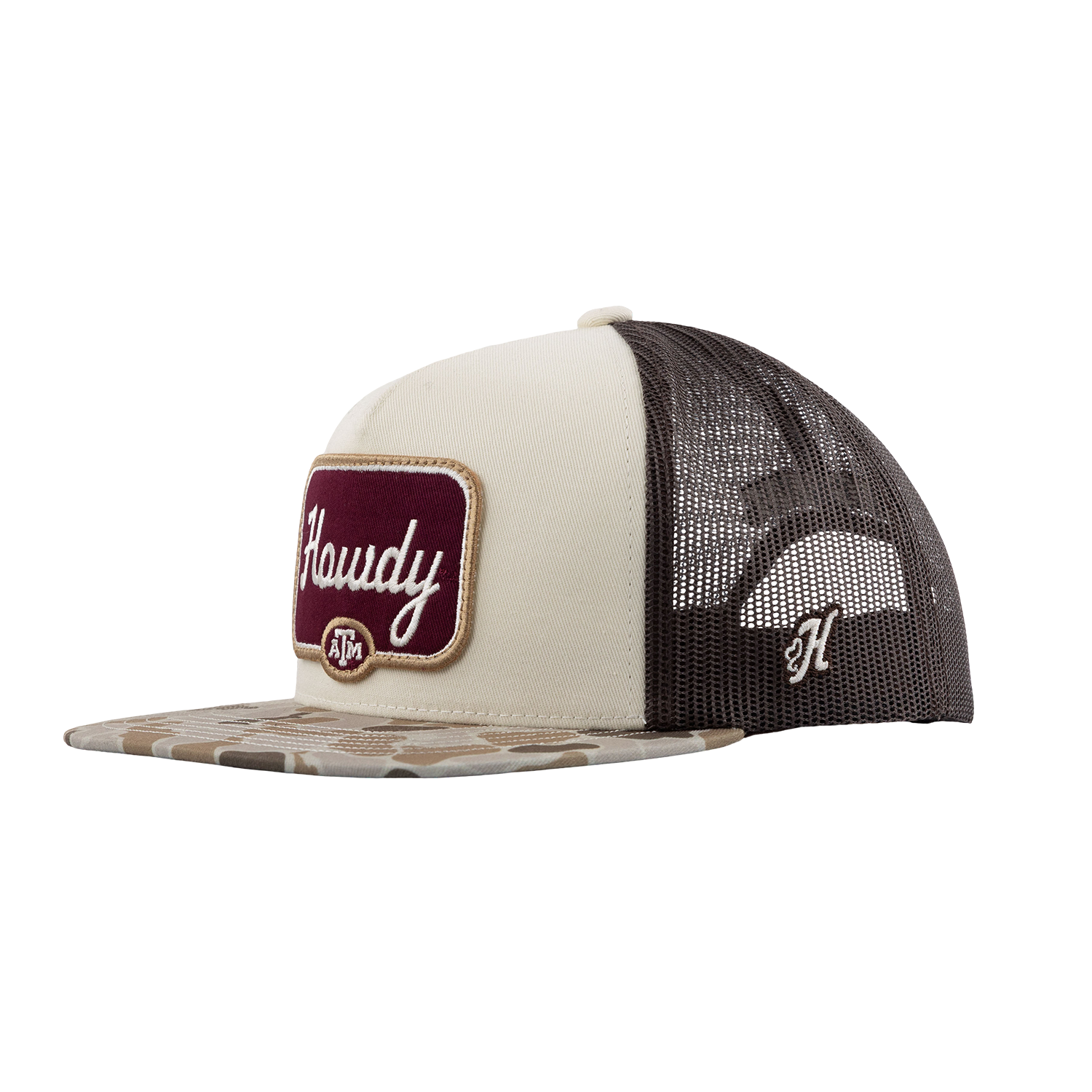 Howdy Hooey Patch Camo Cap - Beige