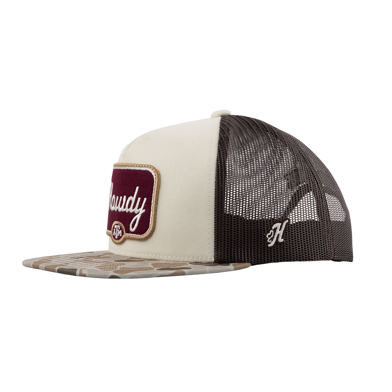 Howdy Hooey Patch Camo Cap - Beige