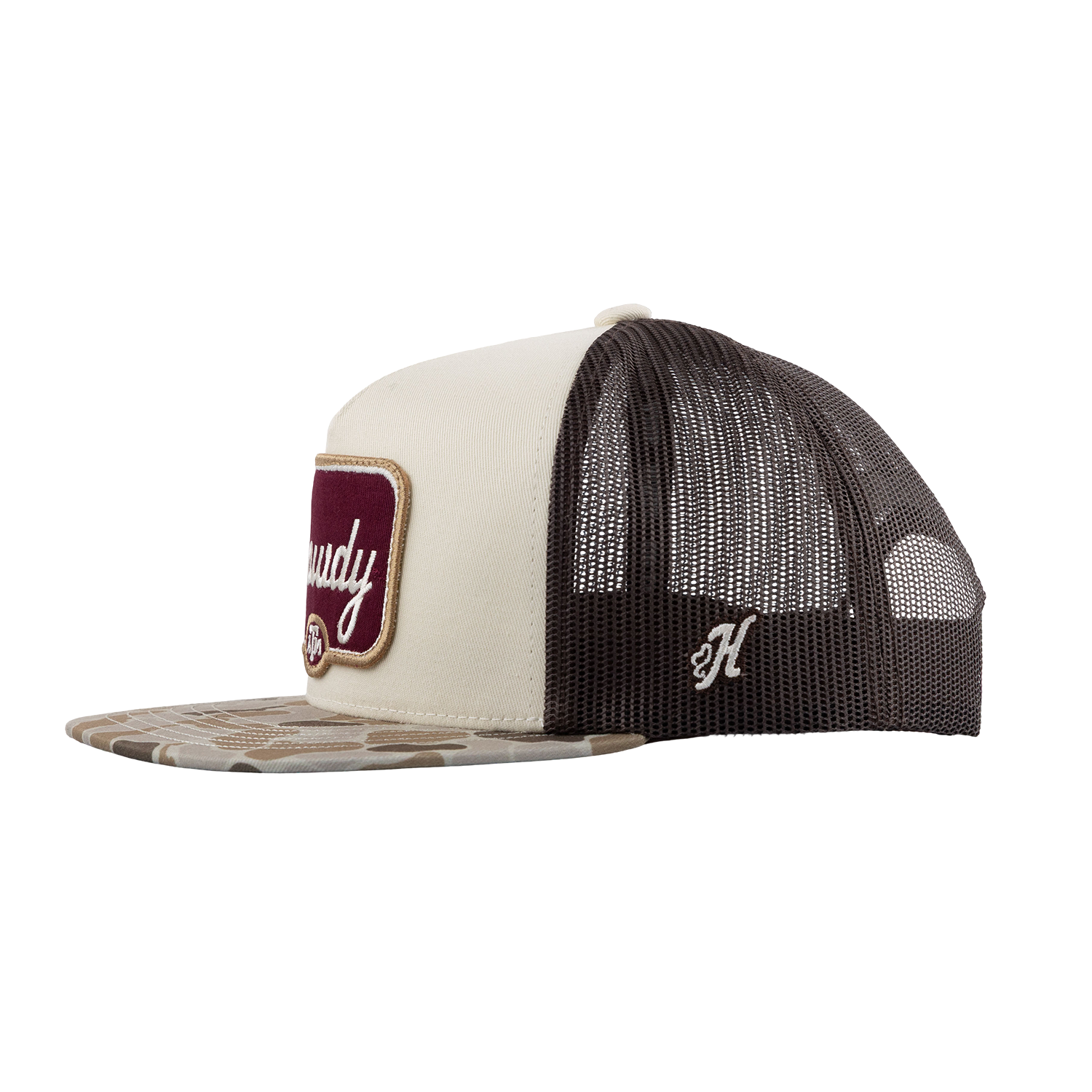 Howdy Hooey Patch Camo Cap - Beige