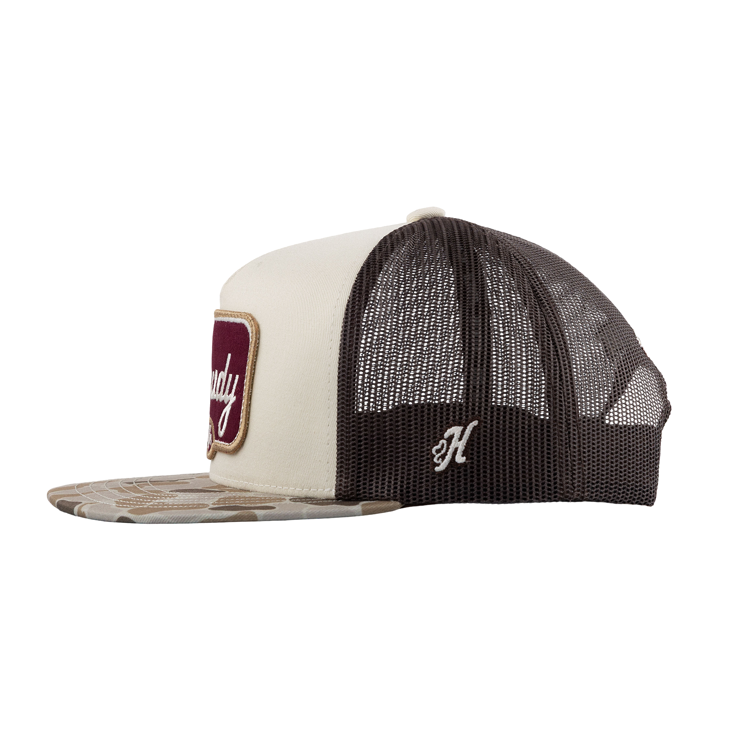 Howdy Hooey Patch Camo Cap - Beige