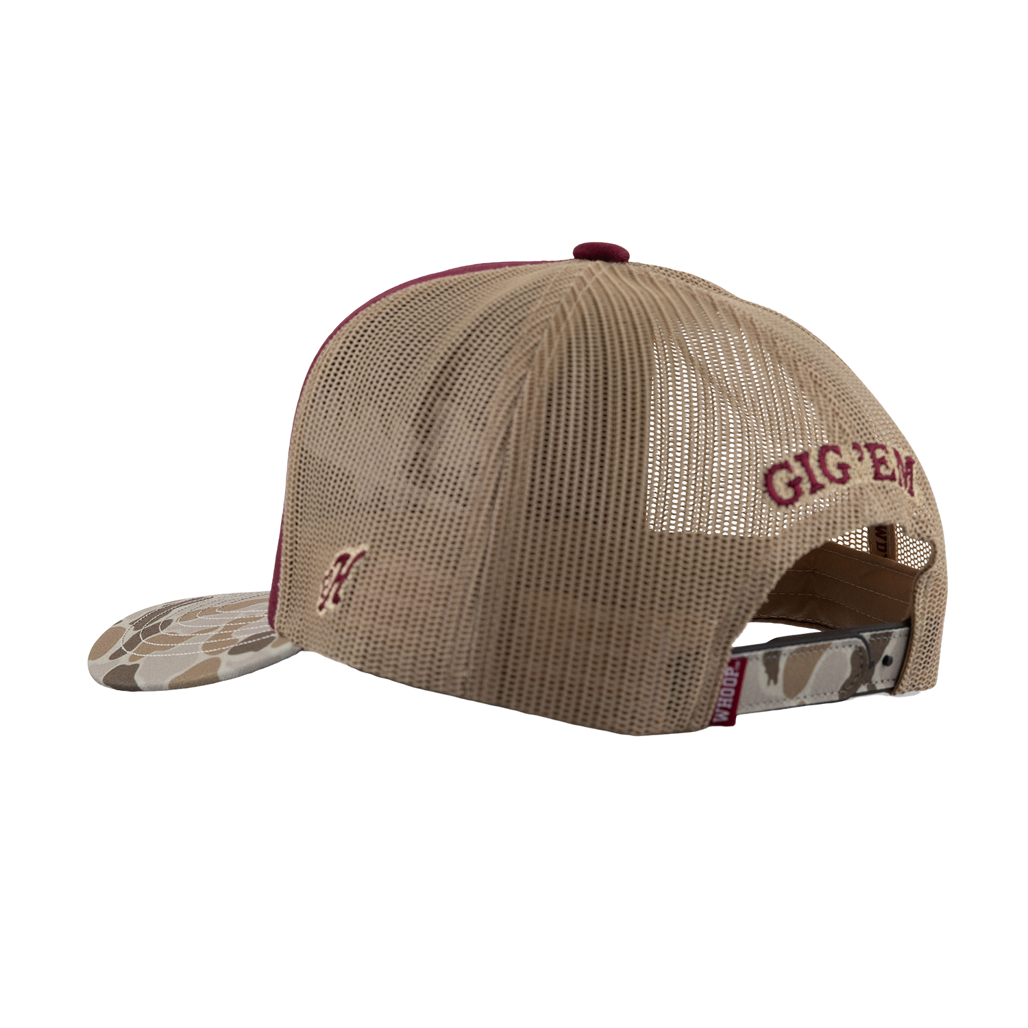 Script Aggies Hooey Mesh Cap - Camo