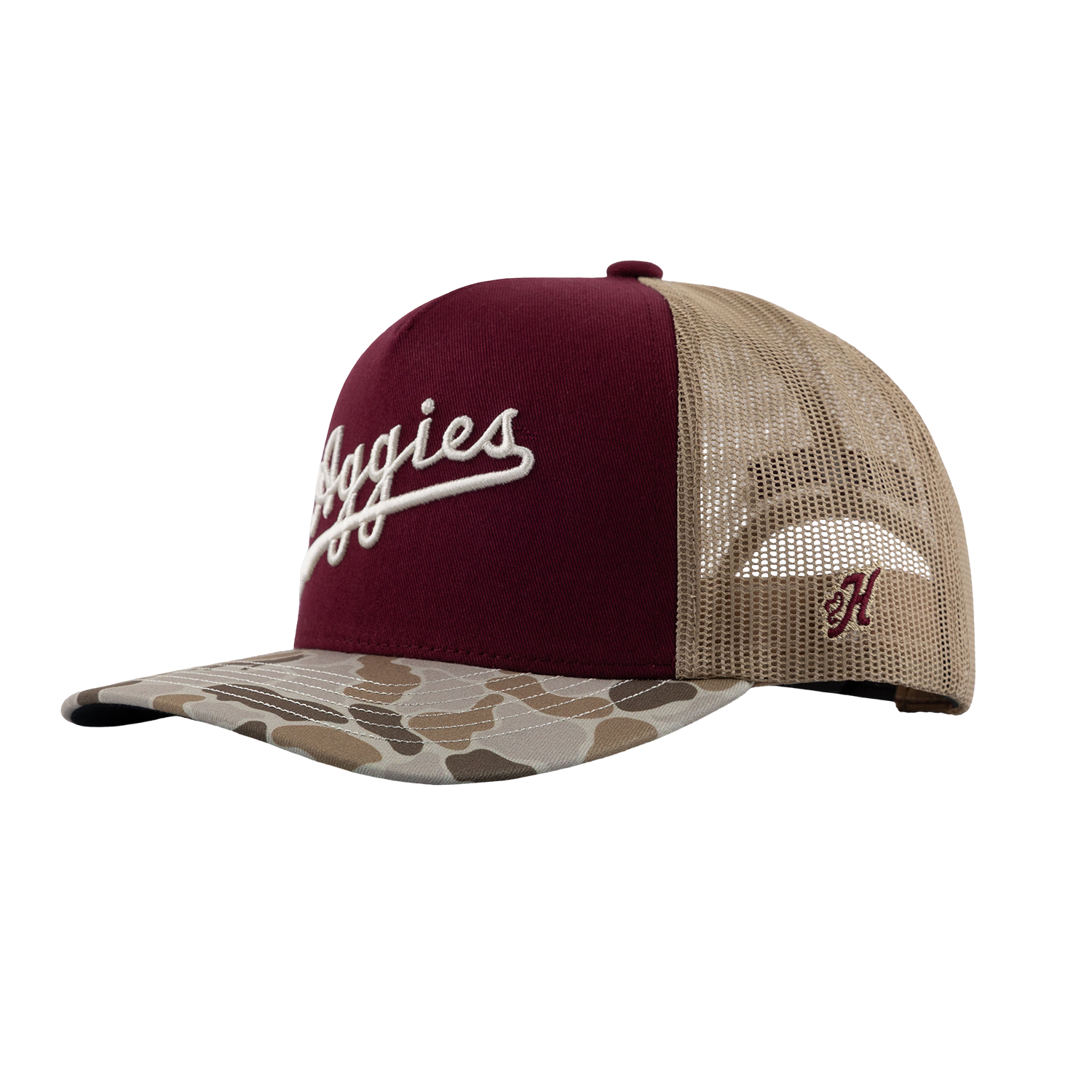 Script Aggies Hooey Mesh Cap - Camo
