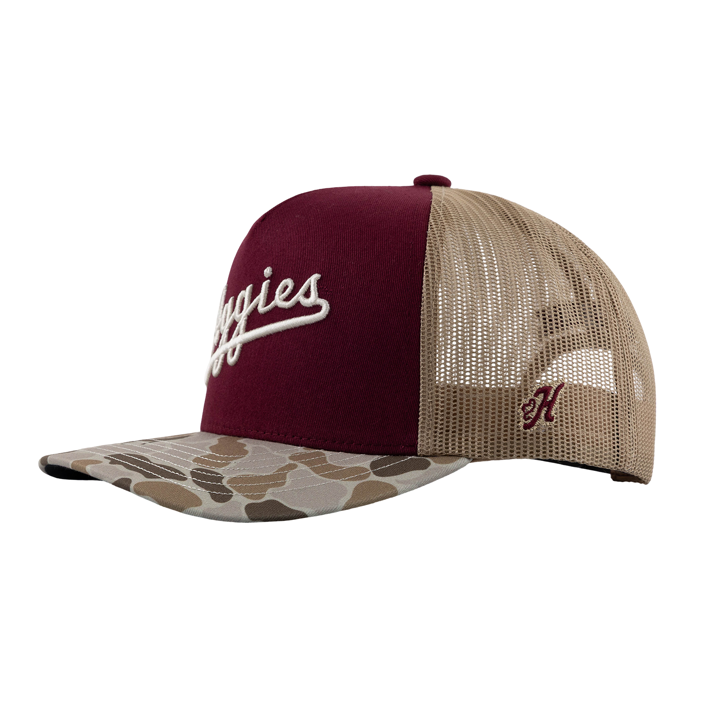 Script Aggies Hooey Mesh Cap - Camo
