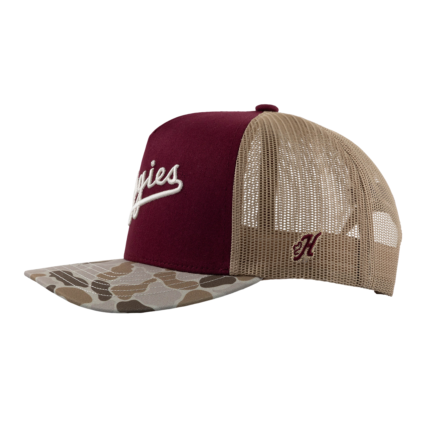 Script Aggies Hooey Mesh Cap - Camo