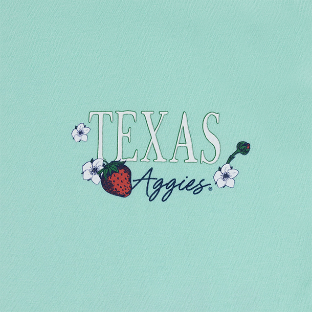 Texas Aggies Fresh Grown Strawberries Hanes T-Shirt - Green