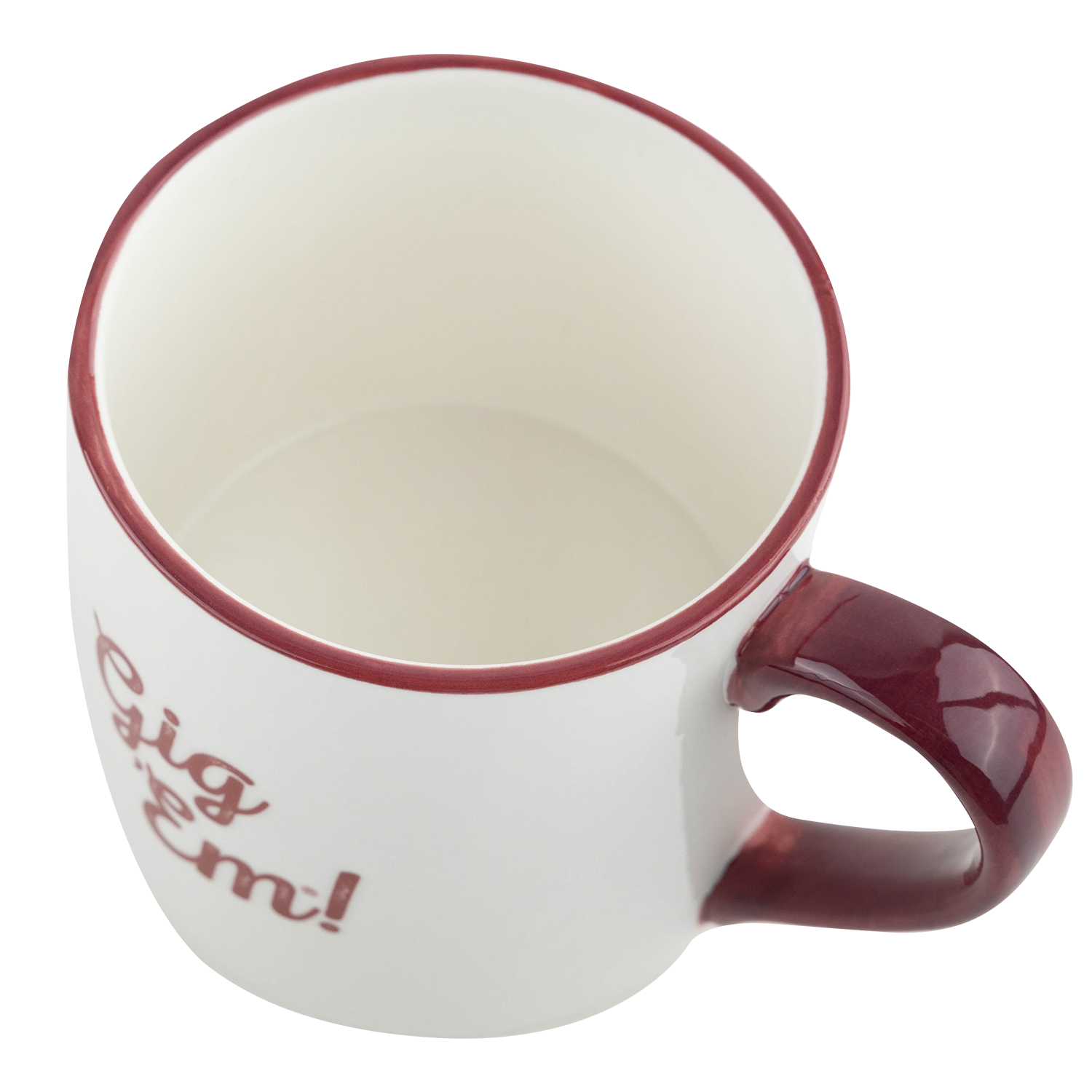 Texas A&M Valiant Reveille Mug - White