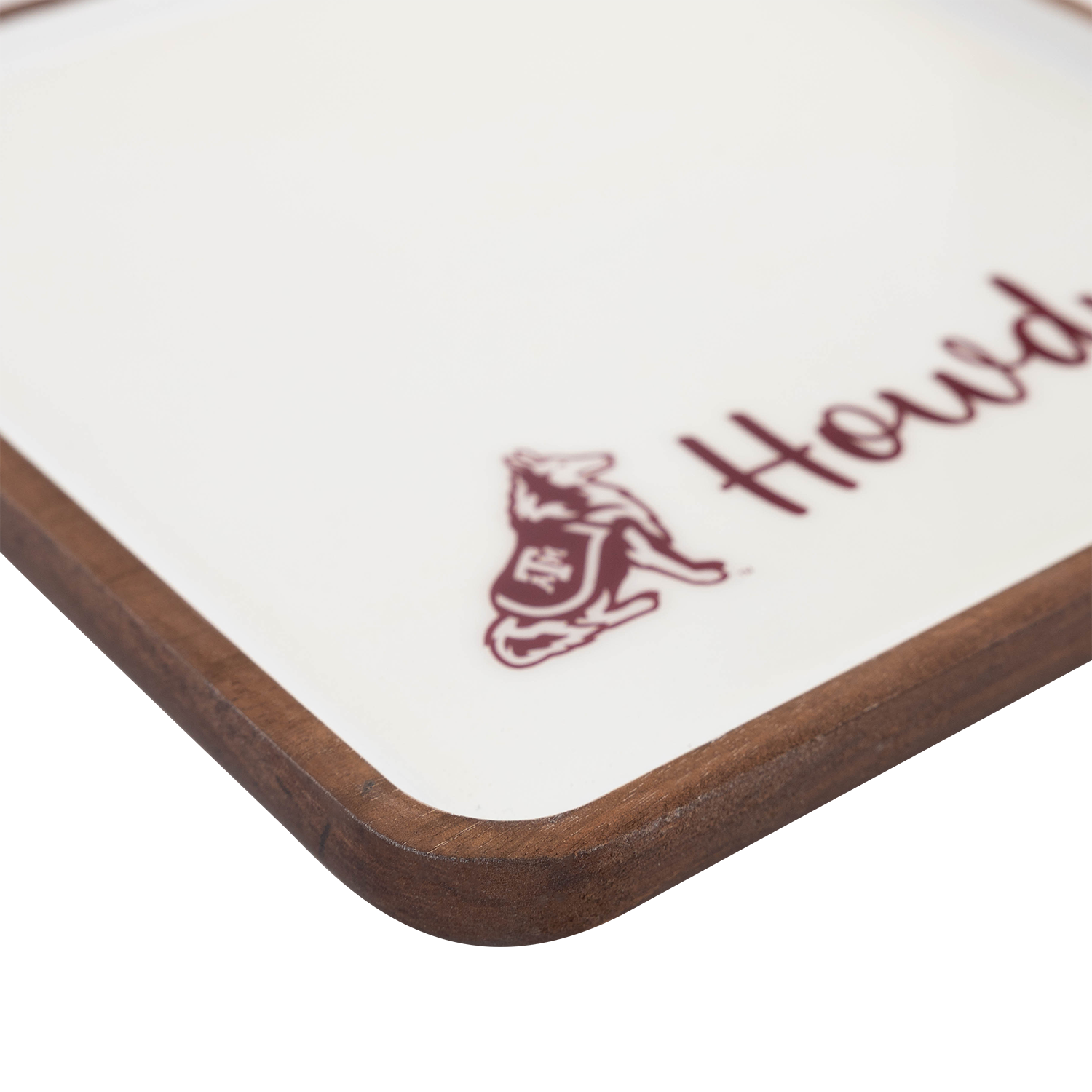 Texas A&M Valiant Spirit Mango Wood Small Tray