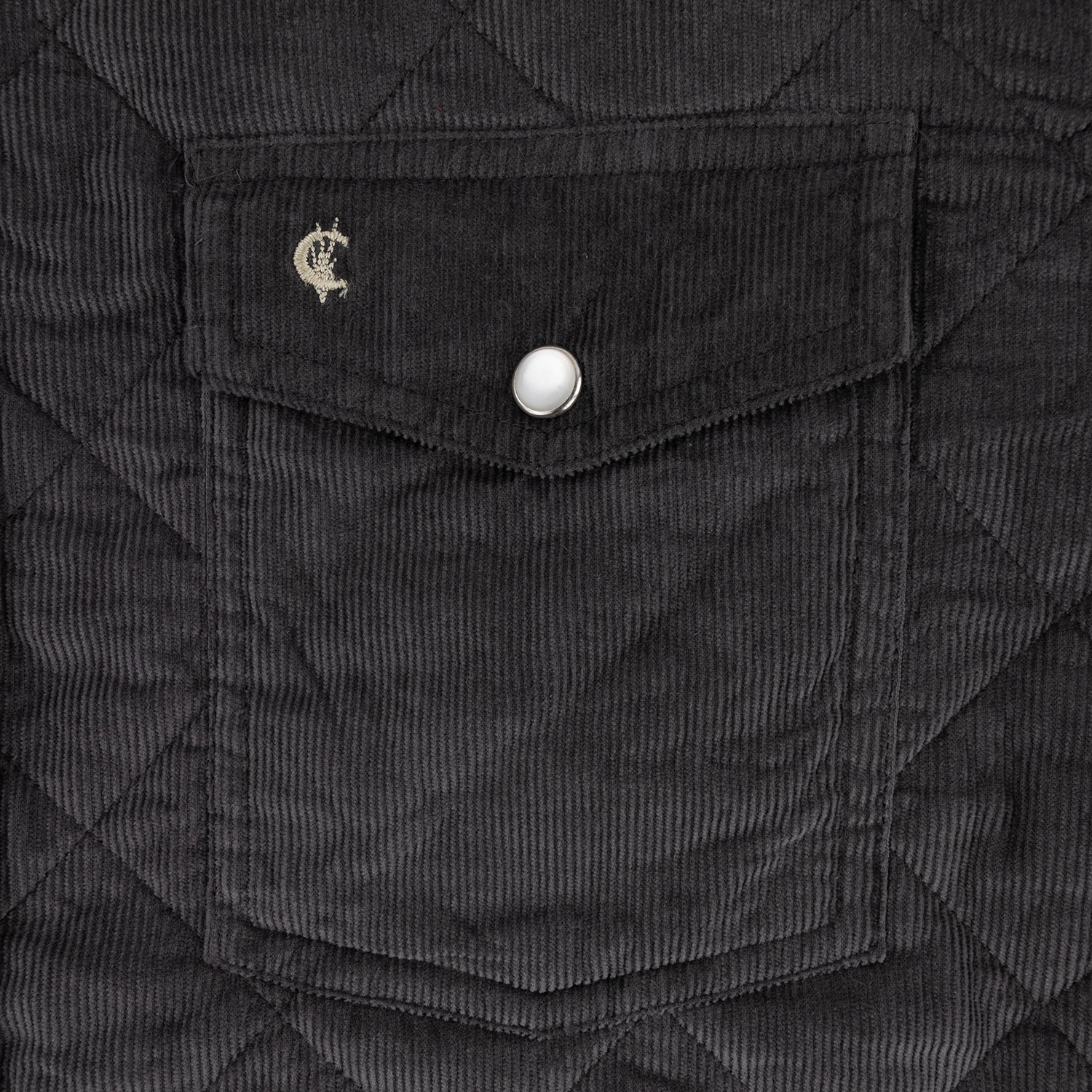 Texas A&M Criquet Men's Corduroy Quilted Shacket - Gray