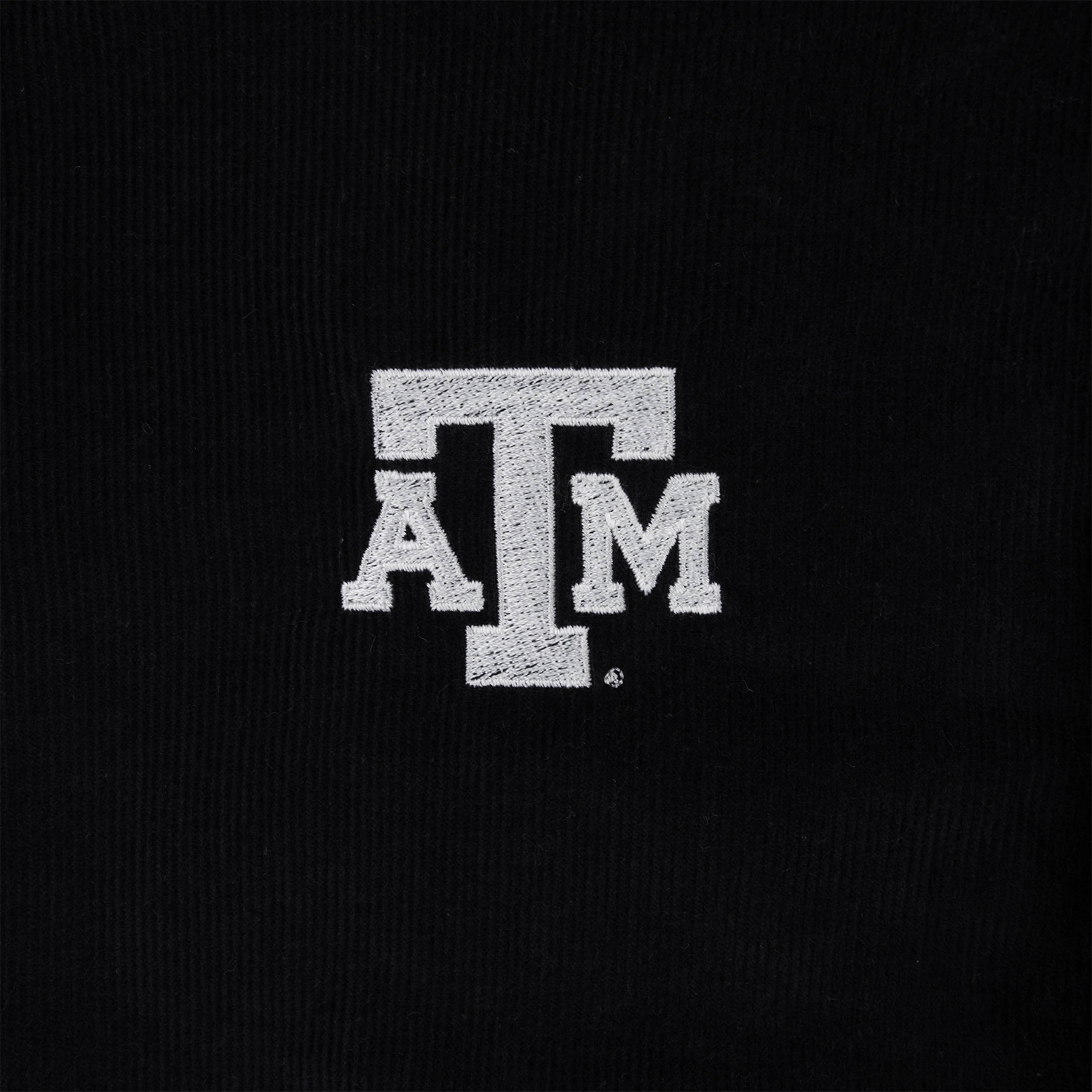 Texas A&M Criquet Corduroy Pearl Snap Long Sleeve - Black