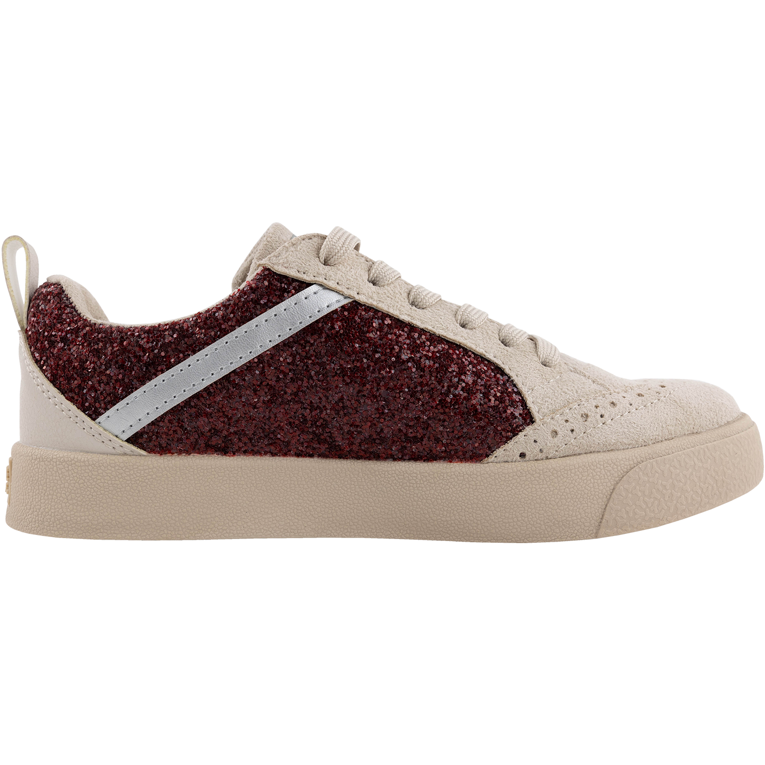 Collegiate Outfitters Starlight Glitter Sneaker - Maroon