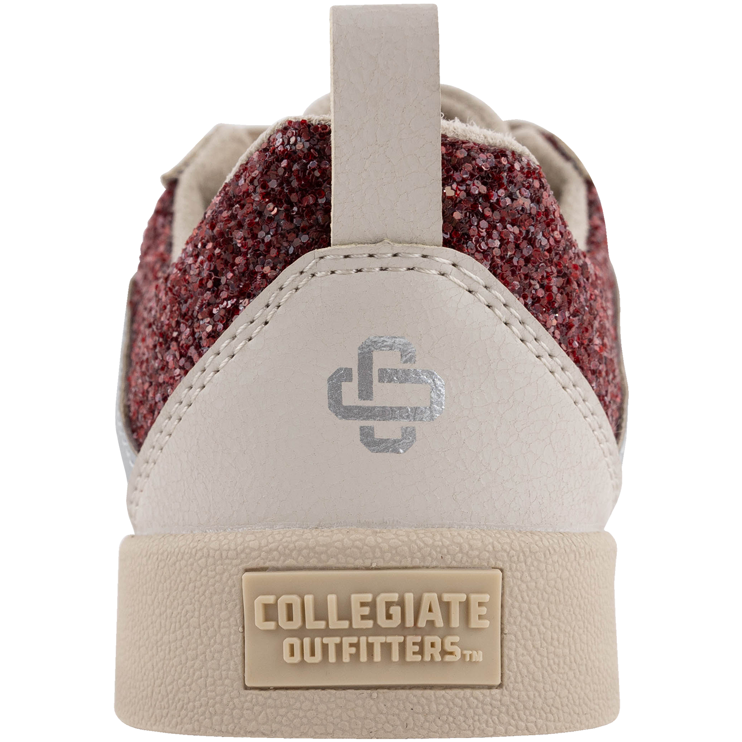 Collegiate Outfitters Starlight Glitter Sneaker - Maroon