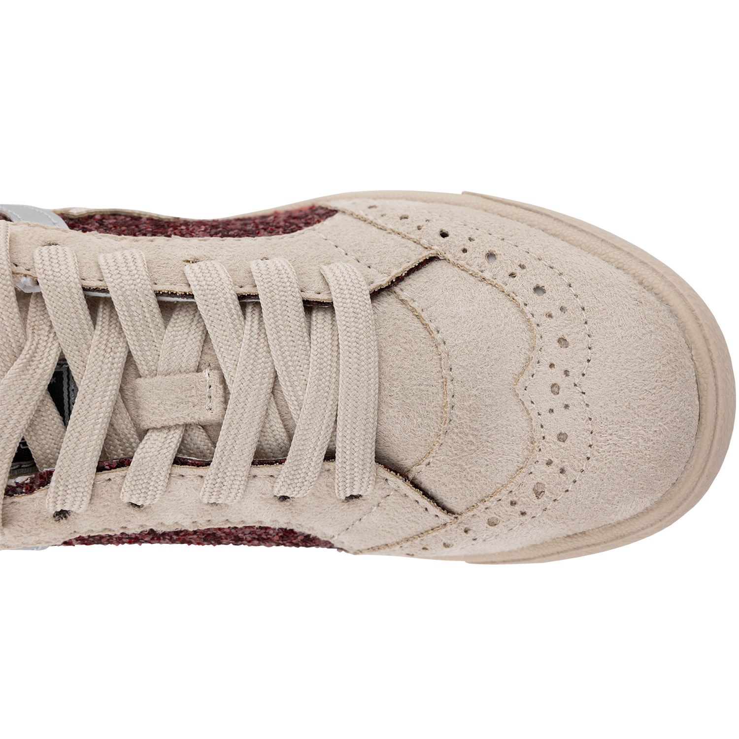 Collegiate Outfitters Starlight Glitter Sneaker - Maroon