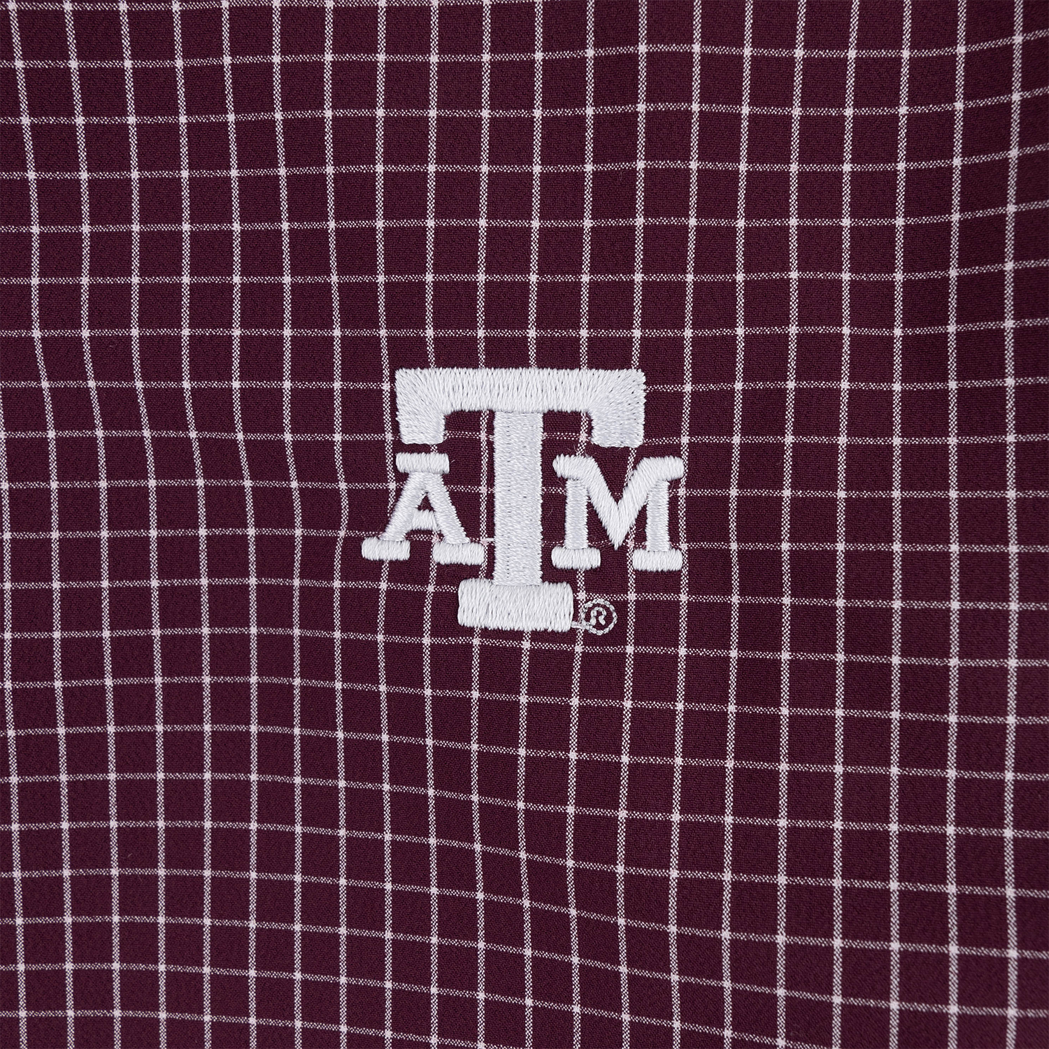 Texas A&M Mizzen + Main Grid Performance Button Down - Maroon