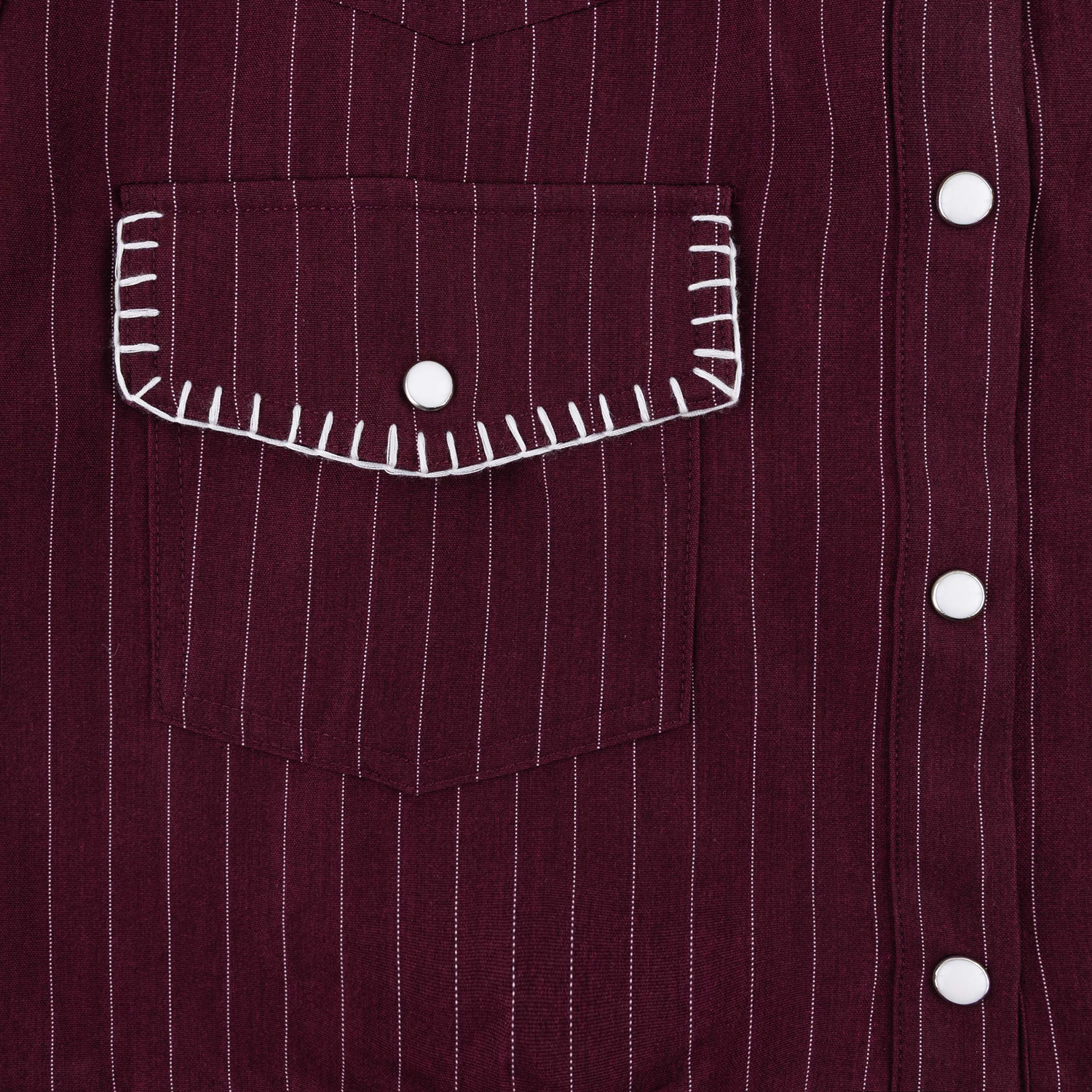 Oh My Stars Peplum Howdy Top - Maroon