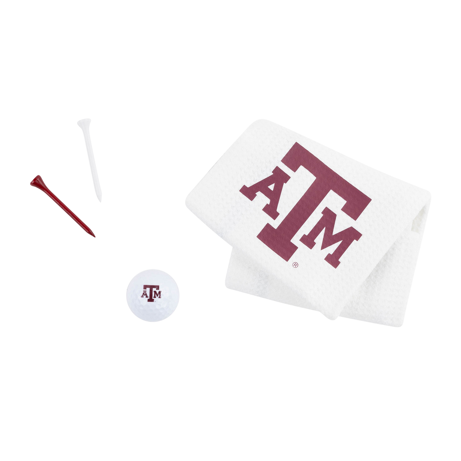 Texas A&M Imprinted Towel Golf Gift Set
