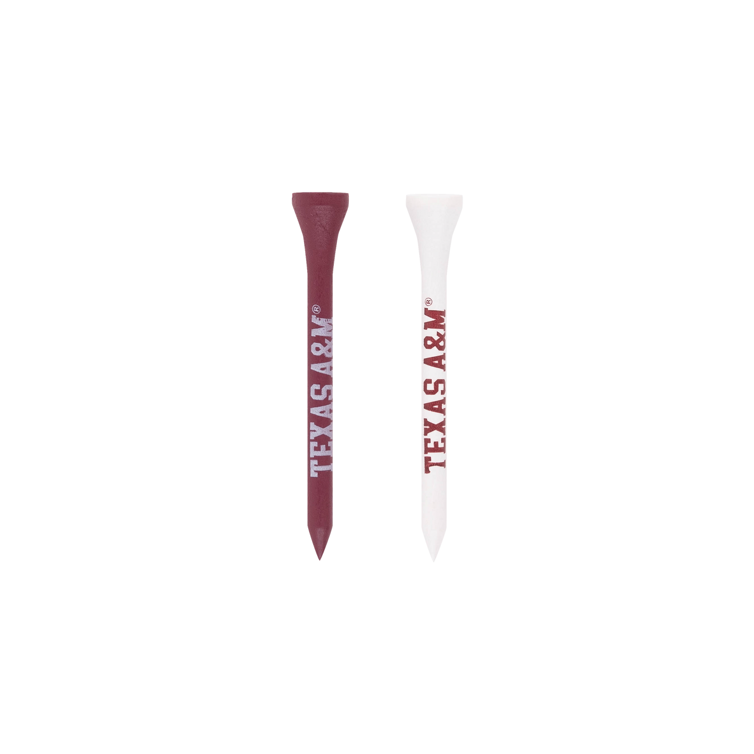 Texas A&M Maroon and White Golf Tee Pack