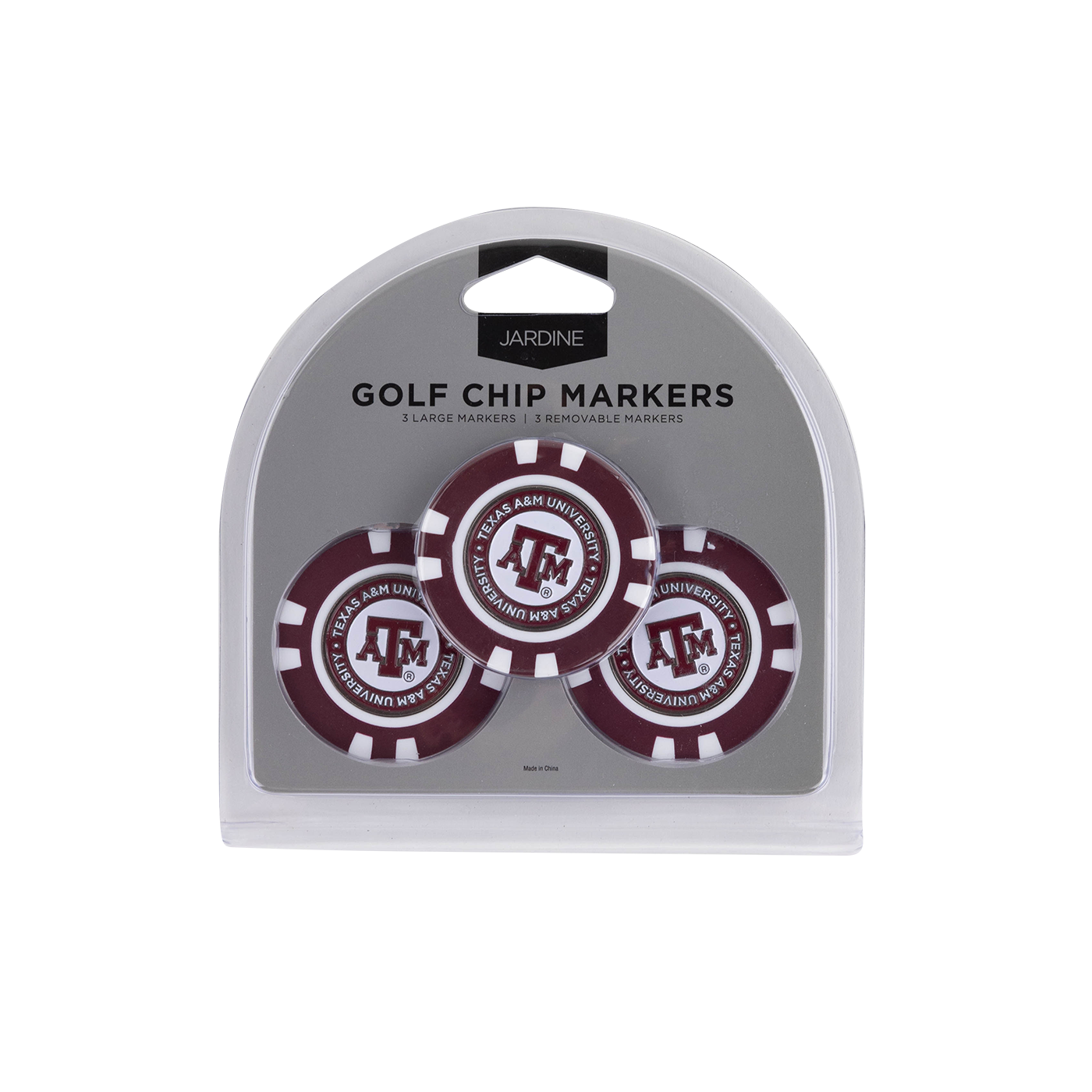 Texas A&M Jardine 3 Pack Poker Chip Ball Markers