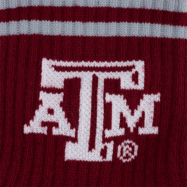 Texas A&M Strideline Half Calf 2 Pack Socks - Maroon