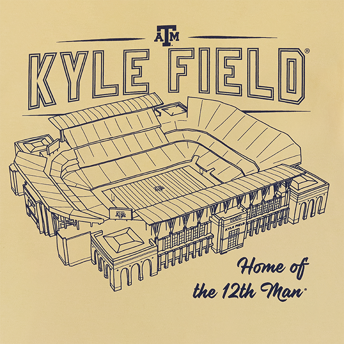 Texas A&M Kyle Field T-Shirt - Yellow