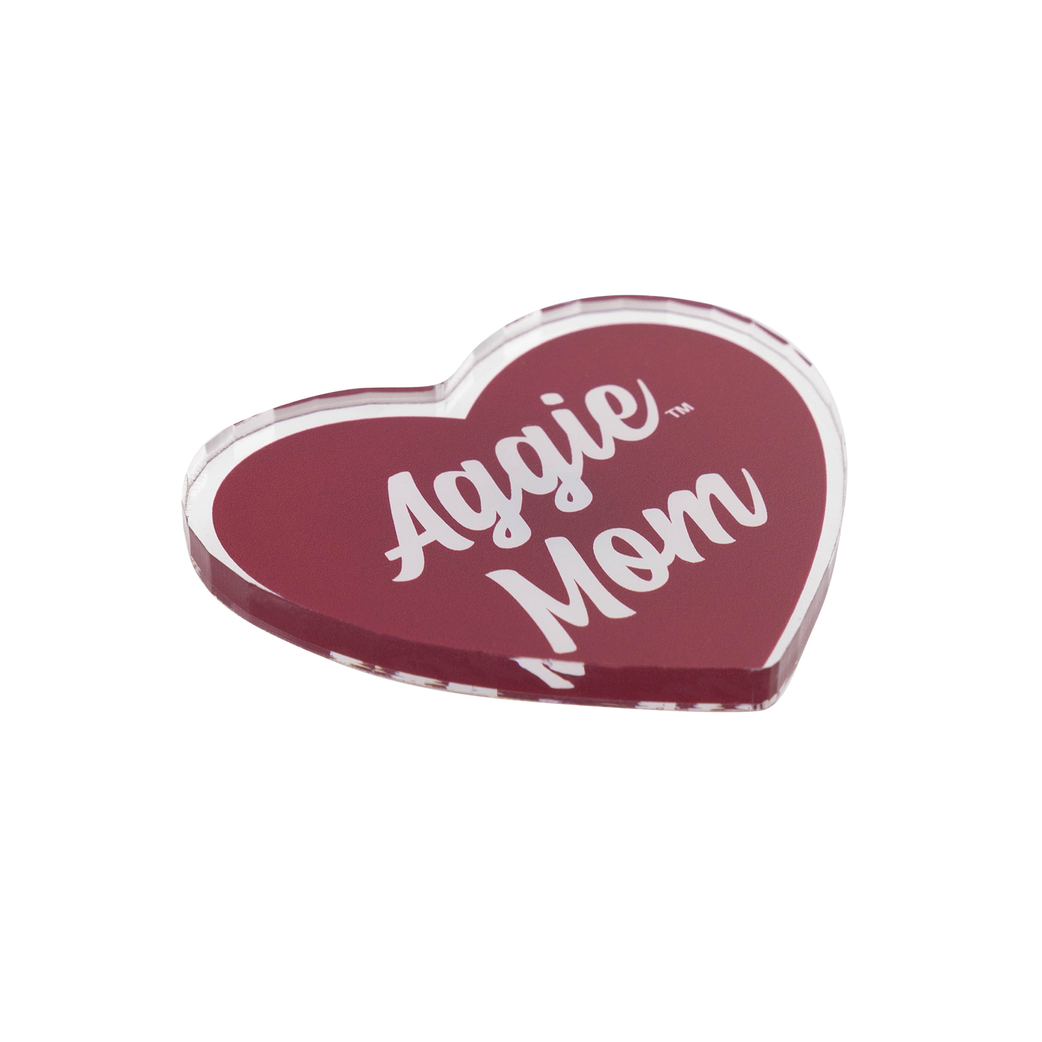 Aggie Color Shock Mom Heart Magnet