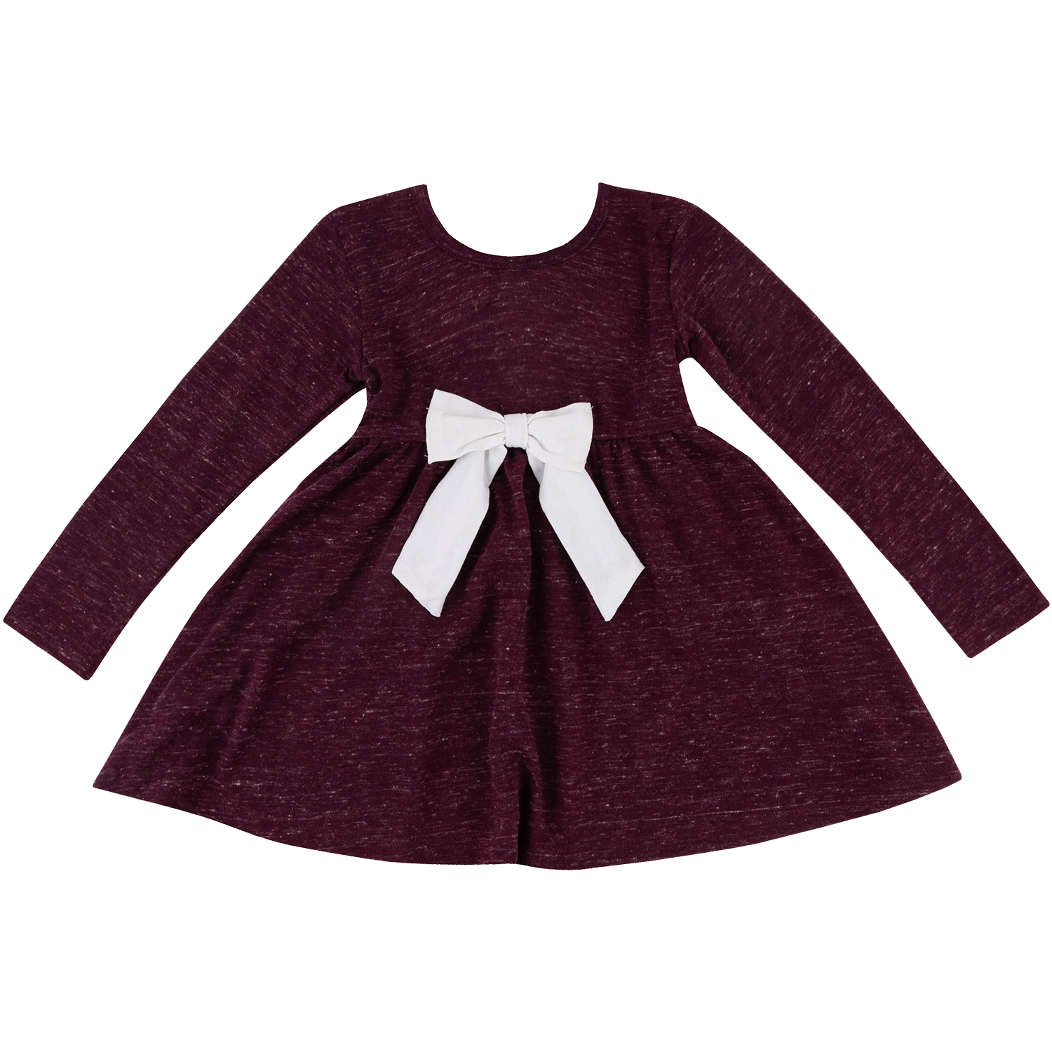 Texas A&M Colosseum Toddler Long Sleeve Bow Dress - Maroon