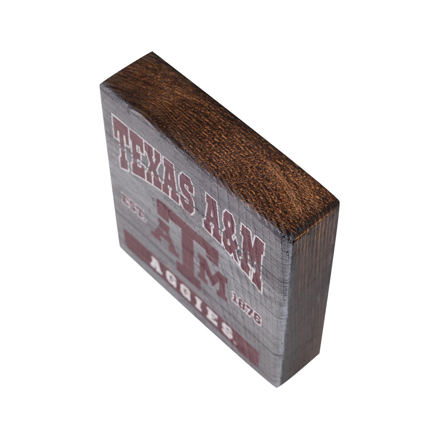 Texas A&M Aggies Timeless Etchings Tabletop Block