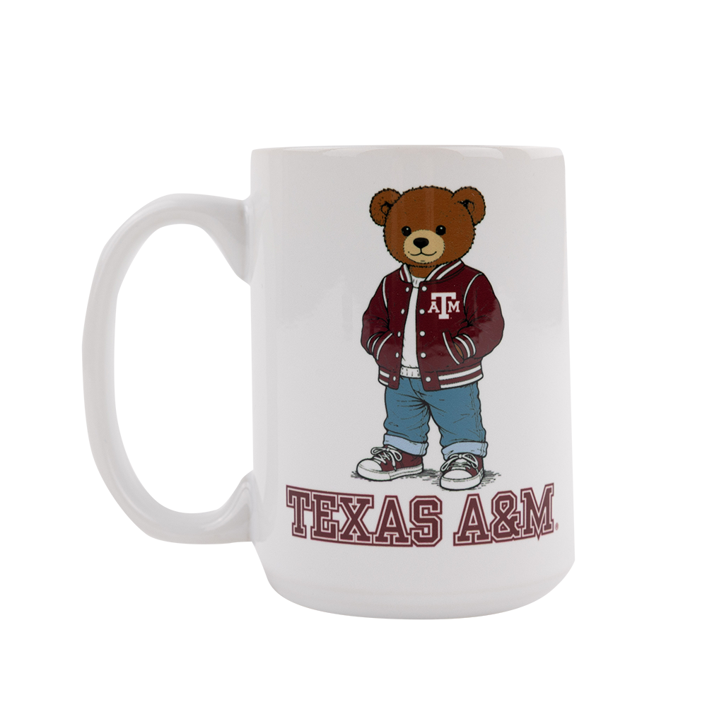 Texas A&M Bear Mug - White