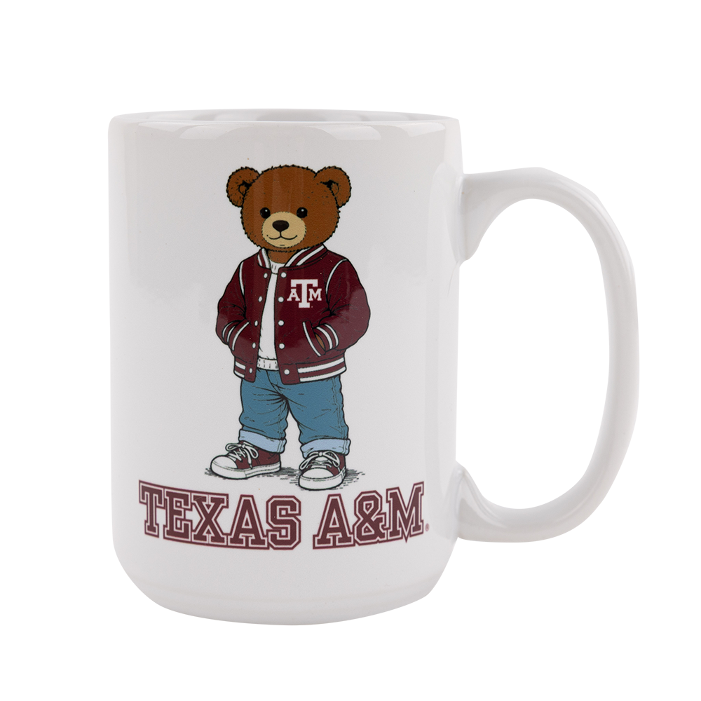 Texas A&M Bear Mug - White