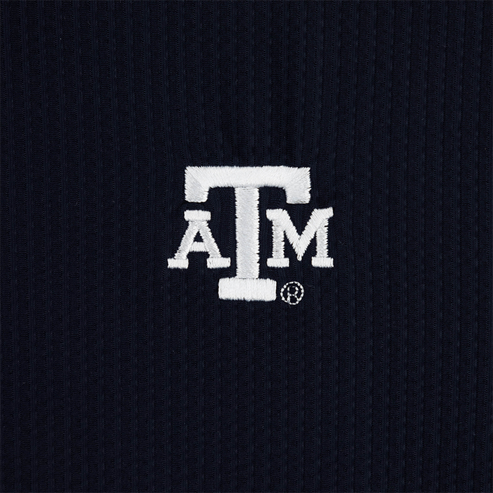 Texas A&M Collegiate Outfitters Textured Polo - Navy