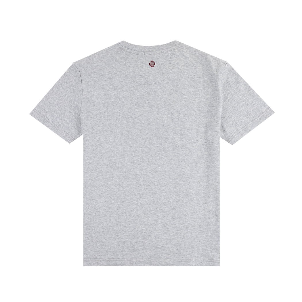Script Aggies Collegiate Outfitters Felt T-Shirt - Gray