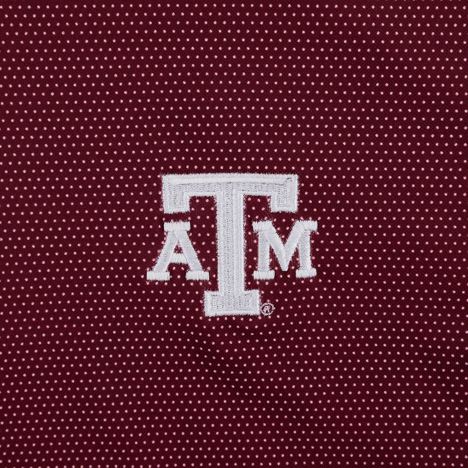 Texas A&M Turtleson Alex Polka Dot Polo - Maroon
