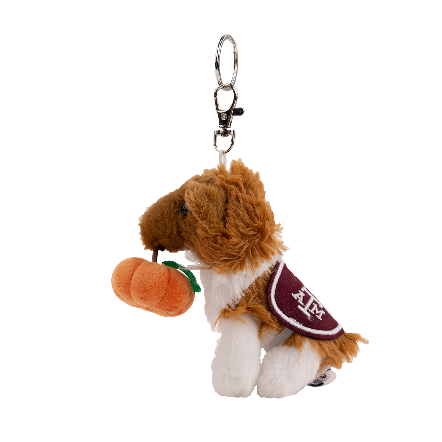 Texas A&M Reveille Pumpkin Keychain