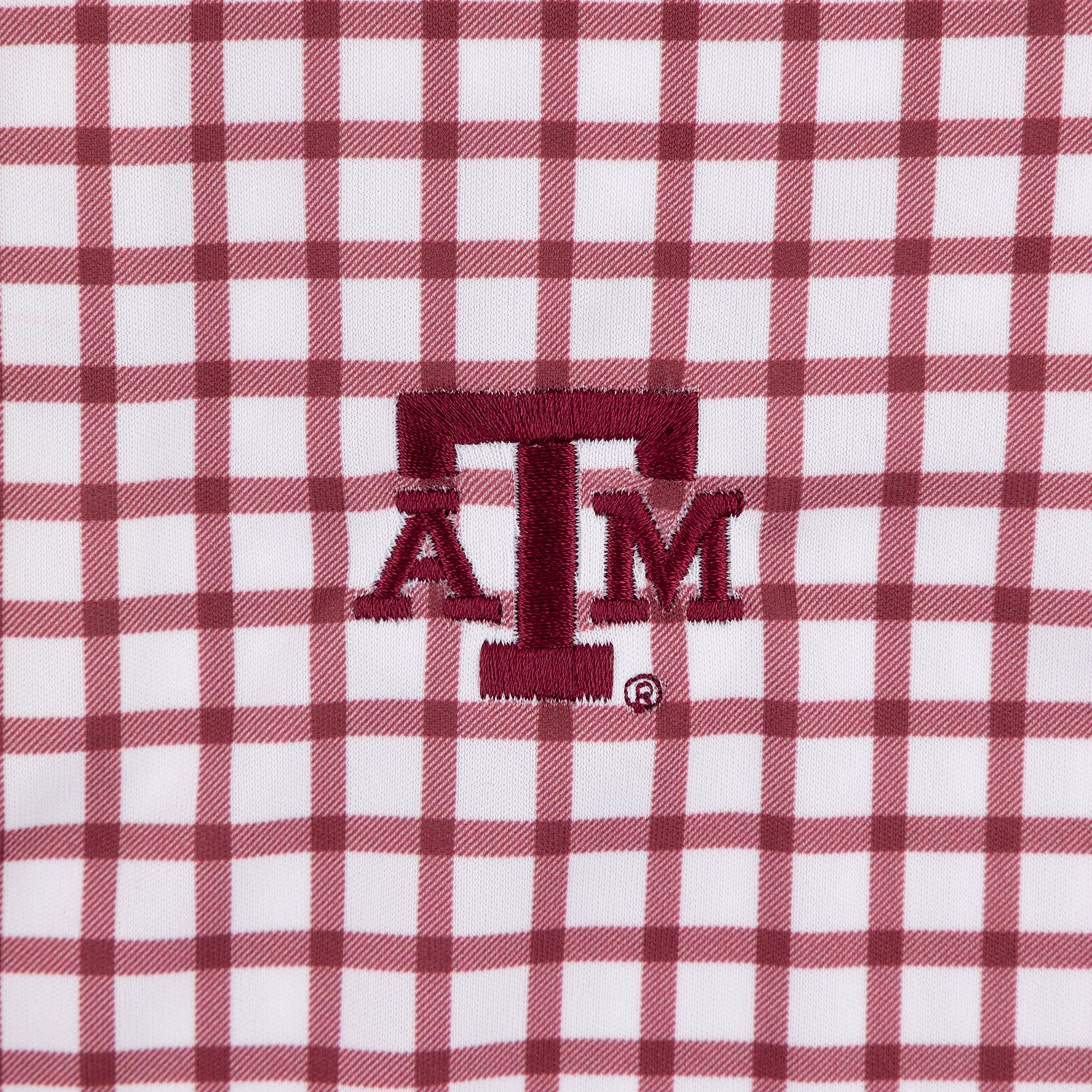 Texas A&M Collars & Co Windowpane Polo - Maroon