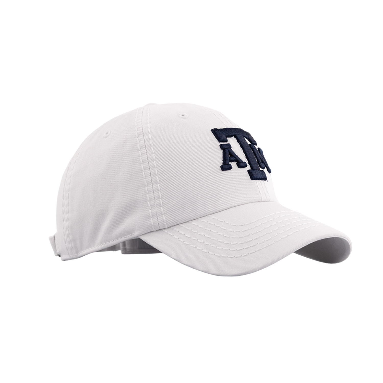Texas A&M Collegiate Outfitters 6 Panel Adjustable Hat - White
