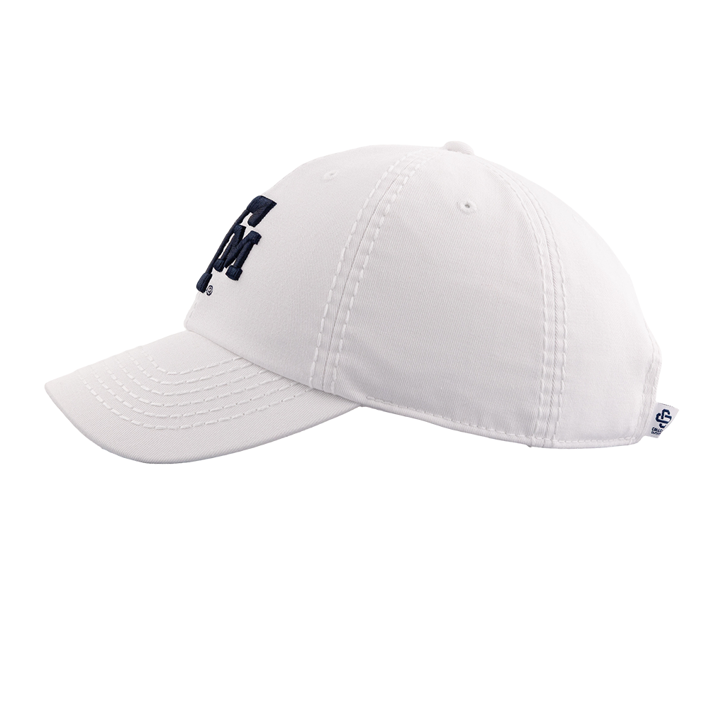 Texas A&M Collegiate Outfitters 6 Panel Adjustable Hat - White