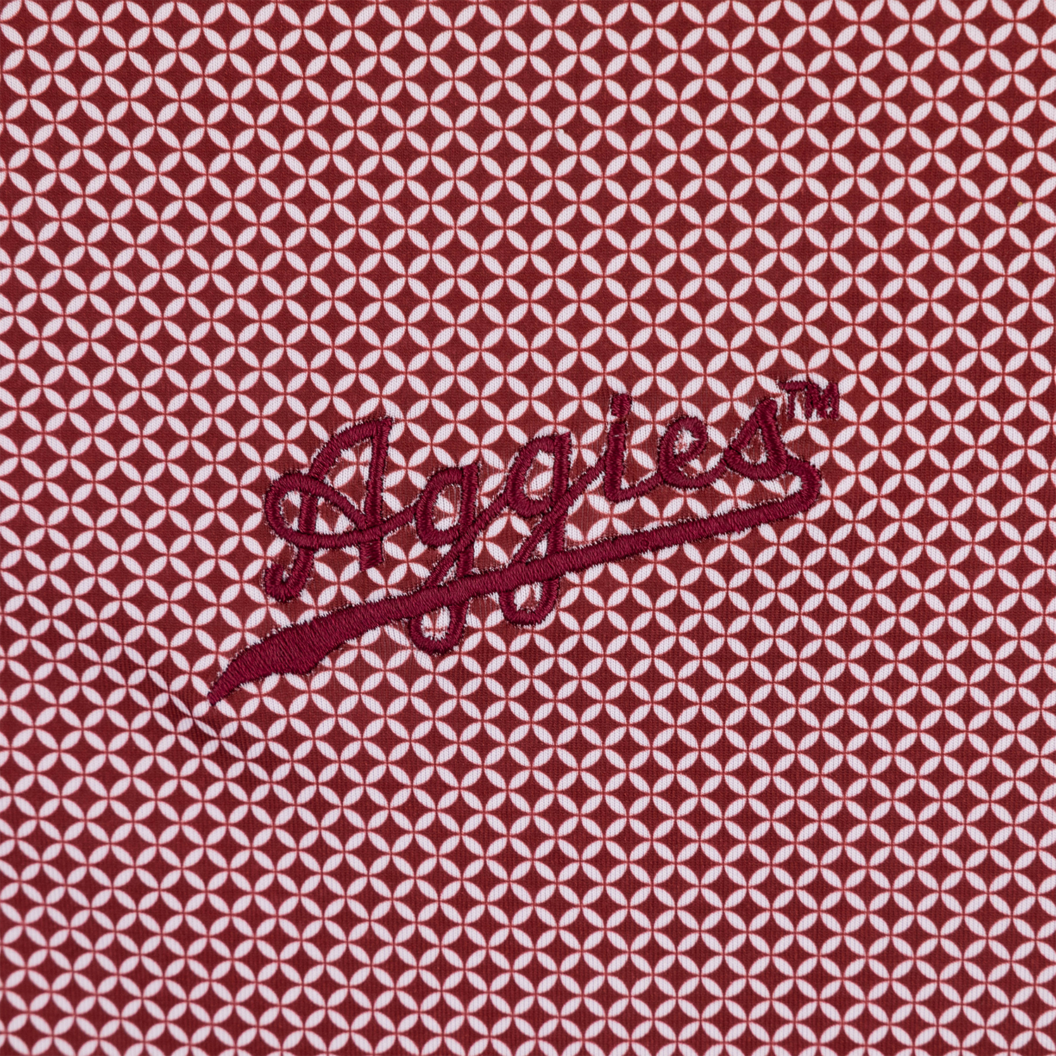 Script Aggies Onward Reserve Scope Dotted Polo - Maroon