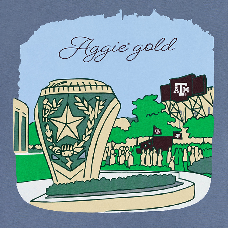 Aggie Gold T-Shirt - Blue