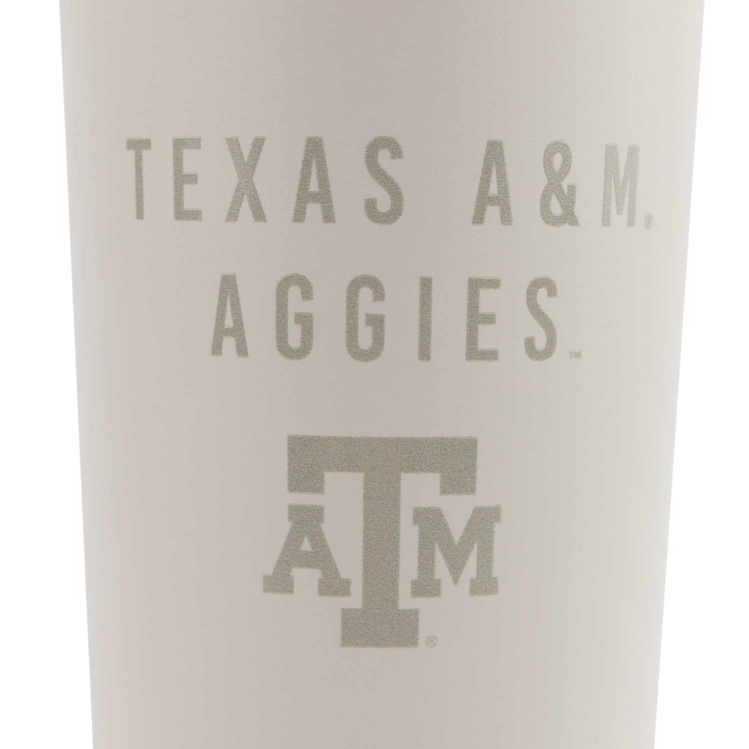 Texas A&M 30oz Powder Coat Tumbler with Straw - Beige