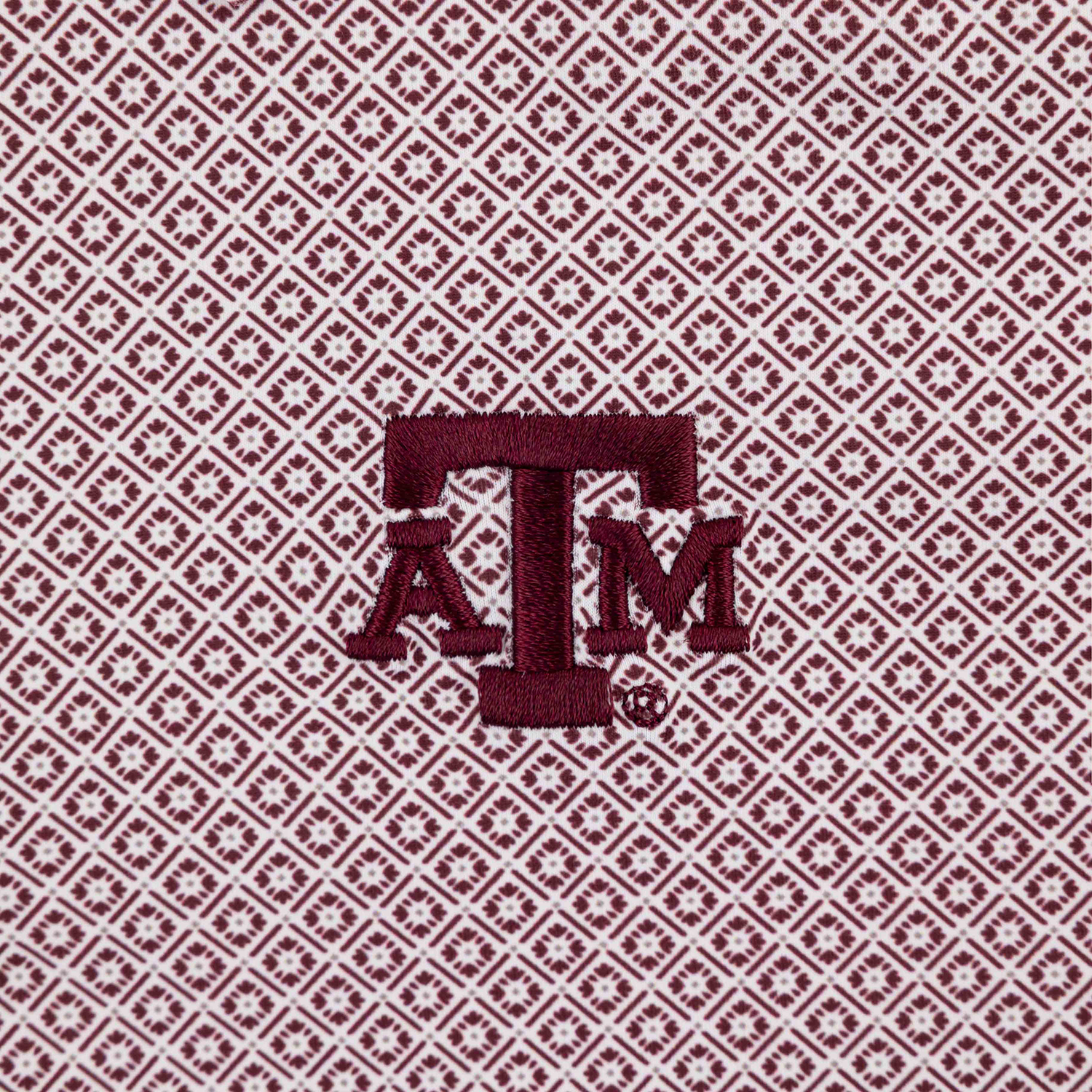 Texas A&M Collegiate Outfitters Youth Diamond Pattern Polo - Maroon